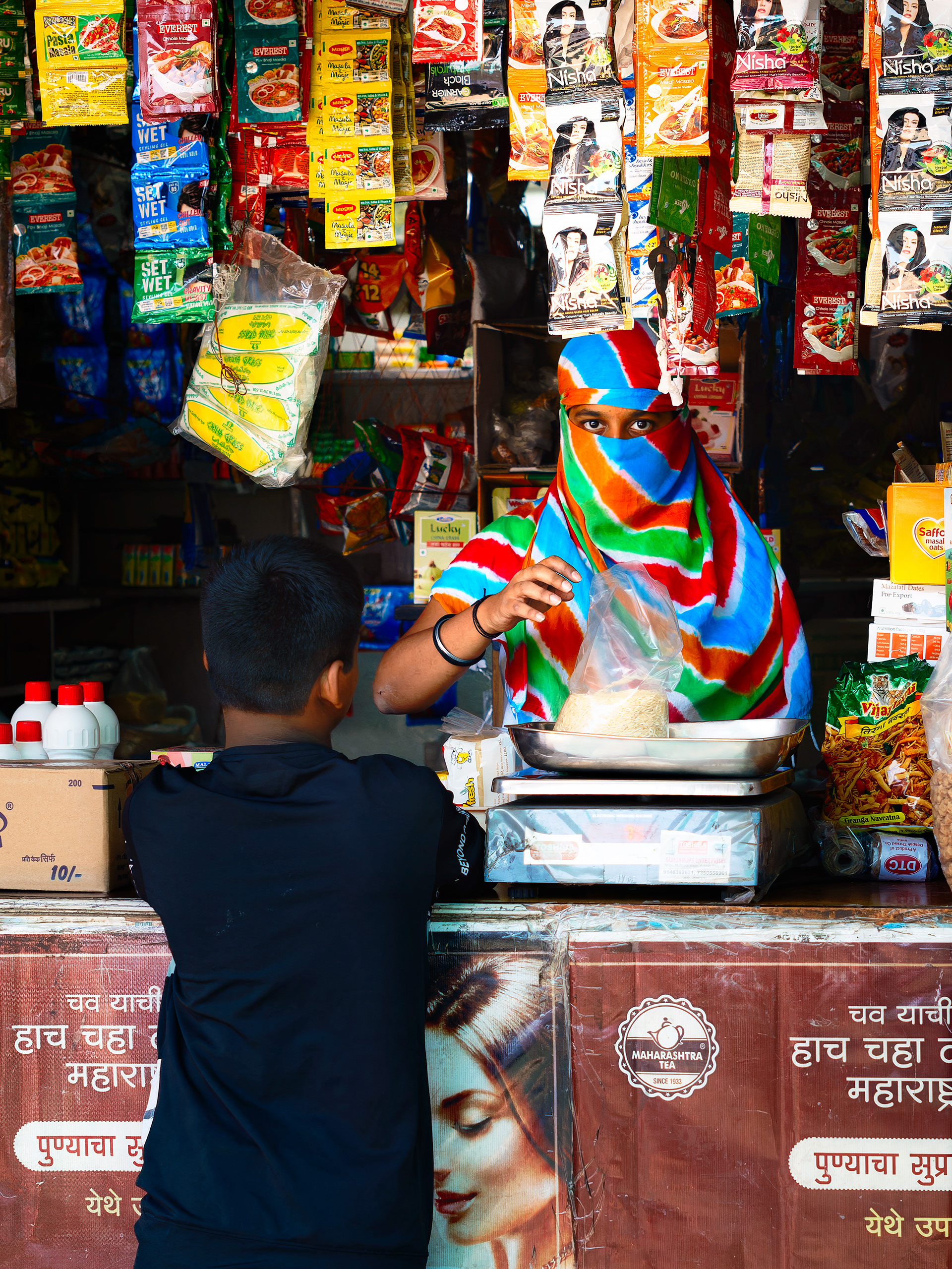 Selling rice