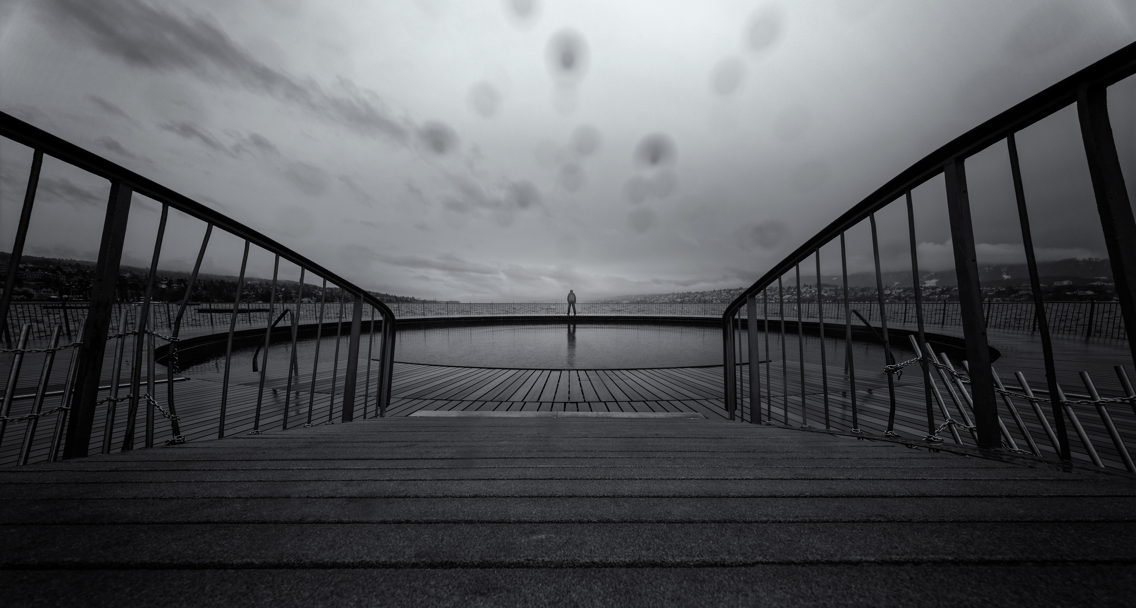 Standing in the rain