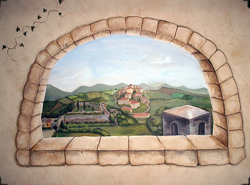 Italy Window Landscape