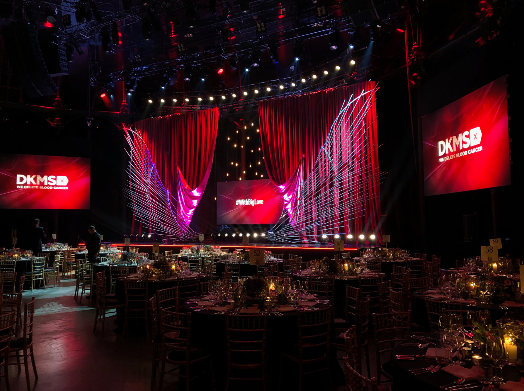 DKMS GALA (2018) DKMS. Art Director - Emily Fain. Production Designer - Peter Bingemann