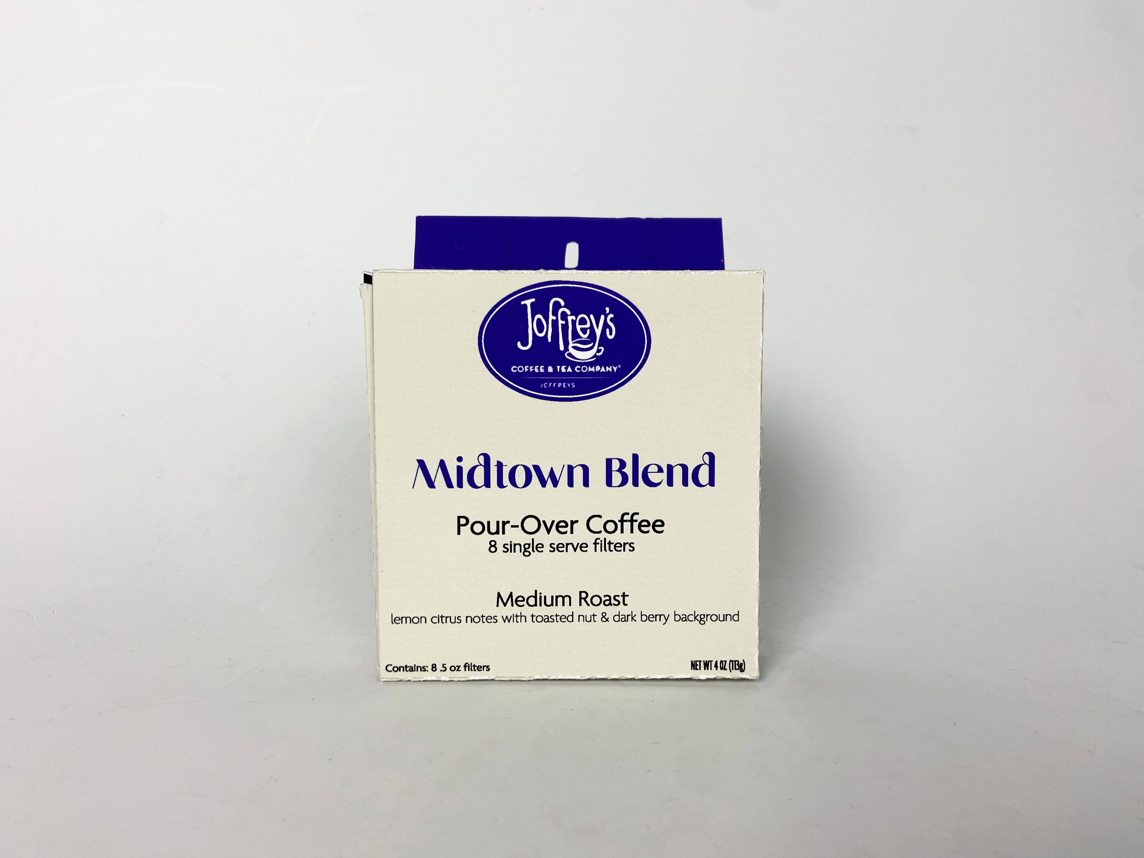 box of single serve pour-over coffee filters