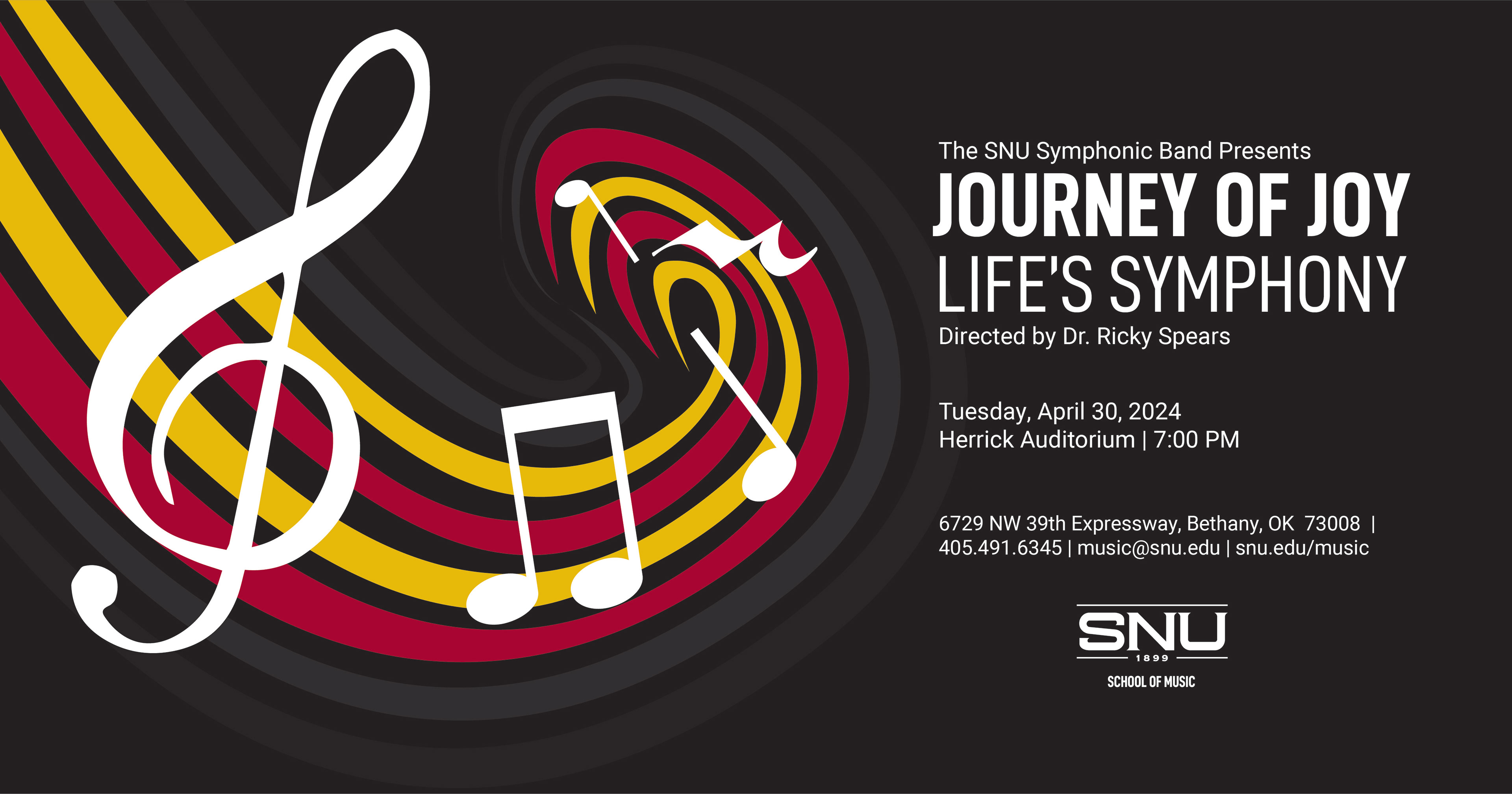 School of Music Band Concert Digital Ad