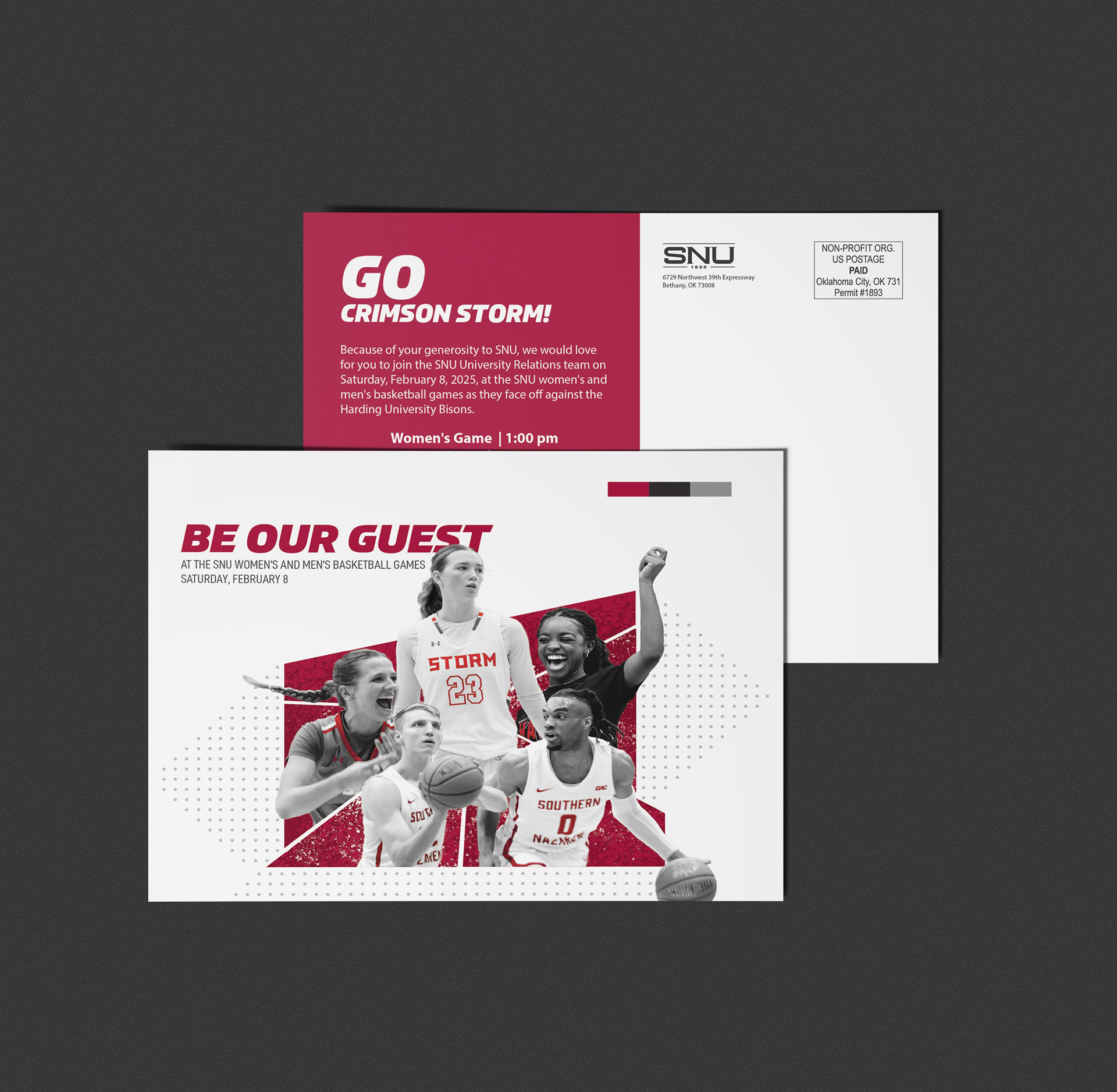 Basketball Game Postcard