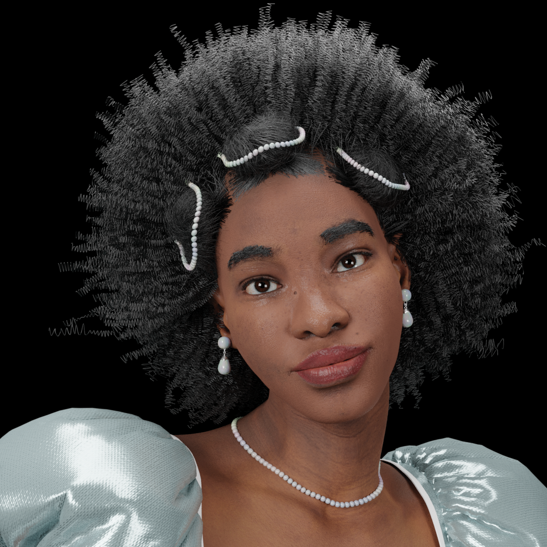 Final Hair -  Flat Lighting