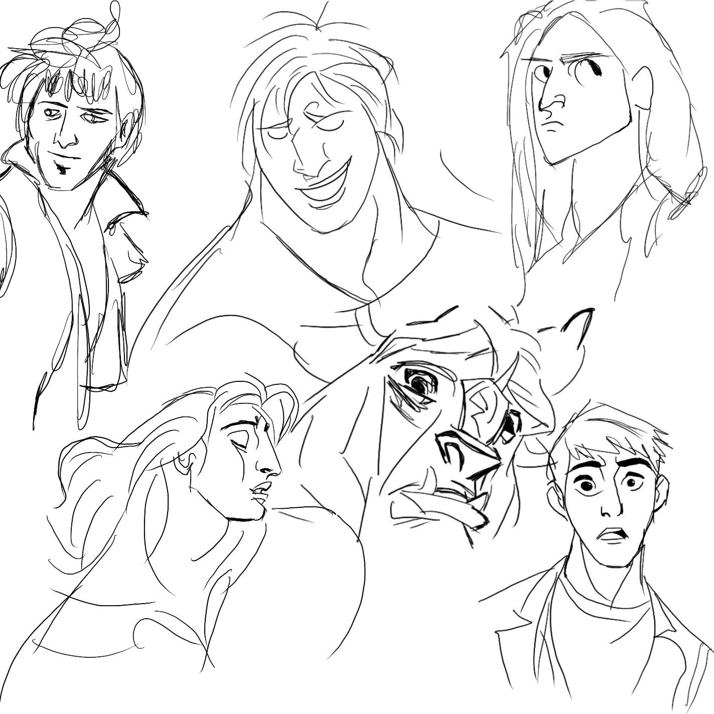 Gesture Drawings of Disney Characters (Male Edition) - Procreate