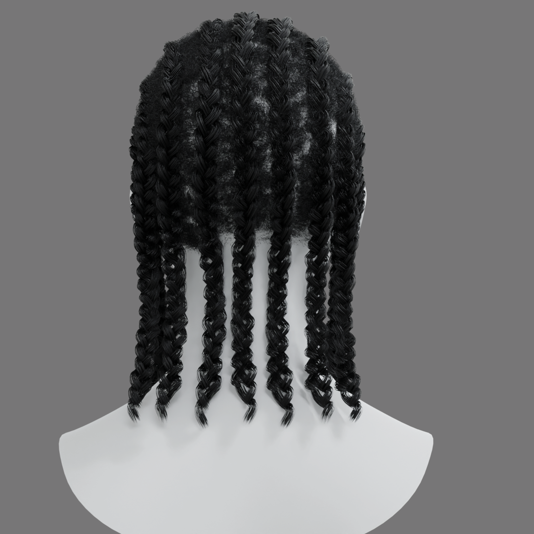 Cornrow Progress Render