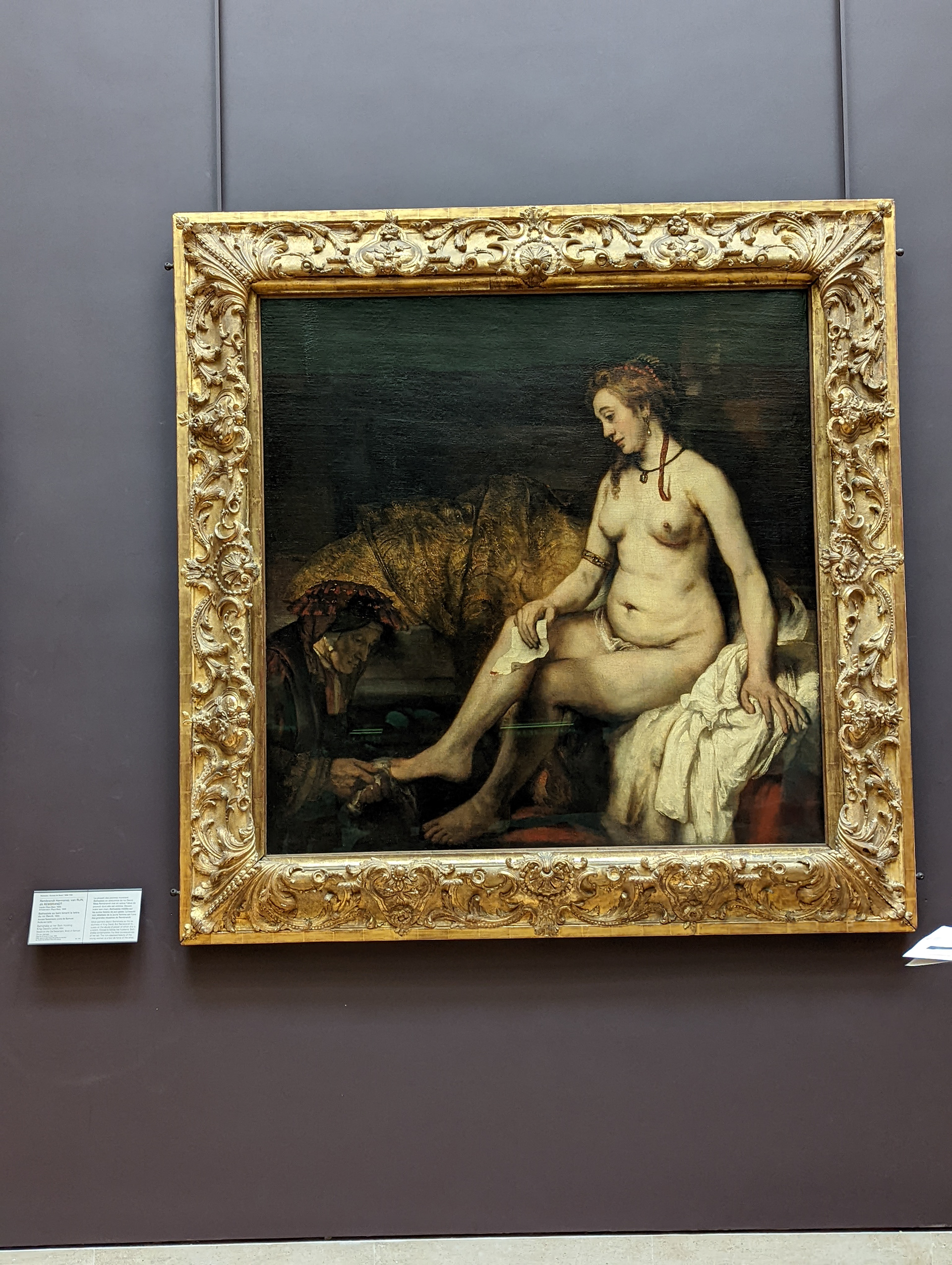 Bathsheba at Her Bath by Rembrandt (Louvre - Paris)
