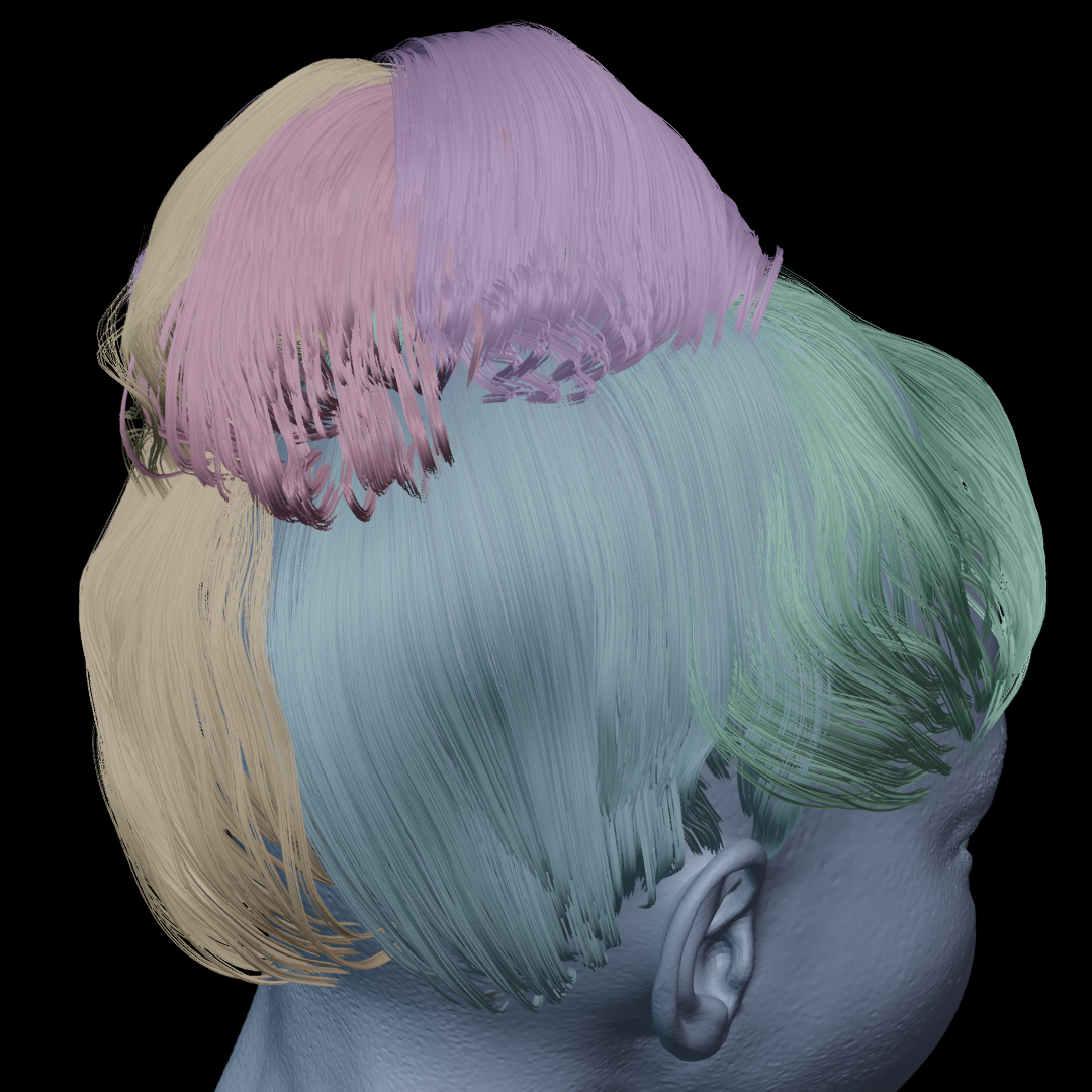 Messy Bun Hair Sections