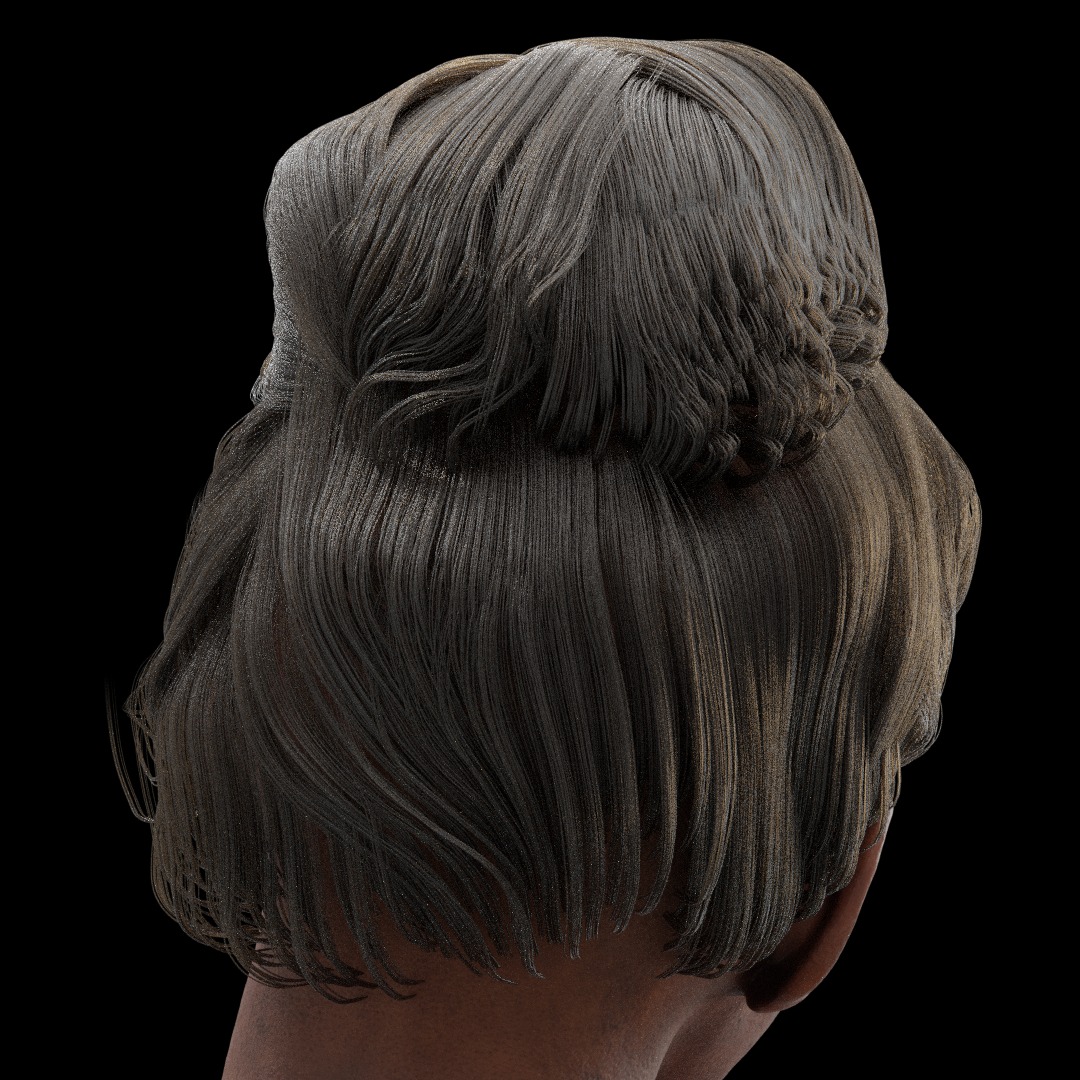 Messy Bun Hair Test