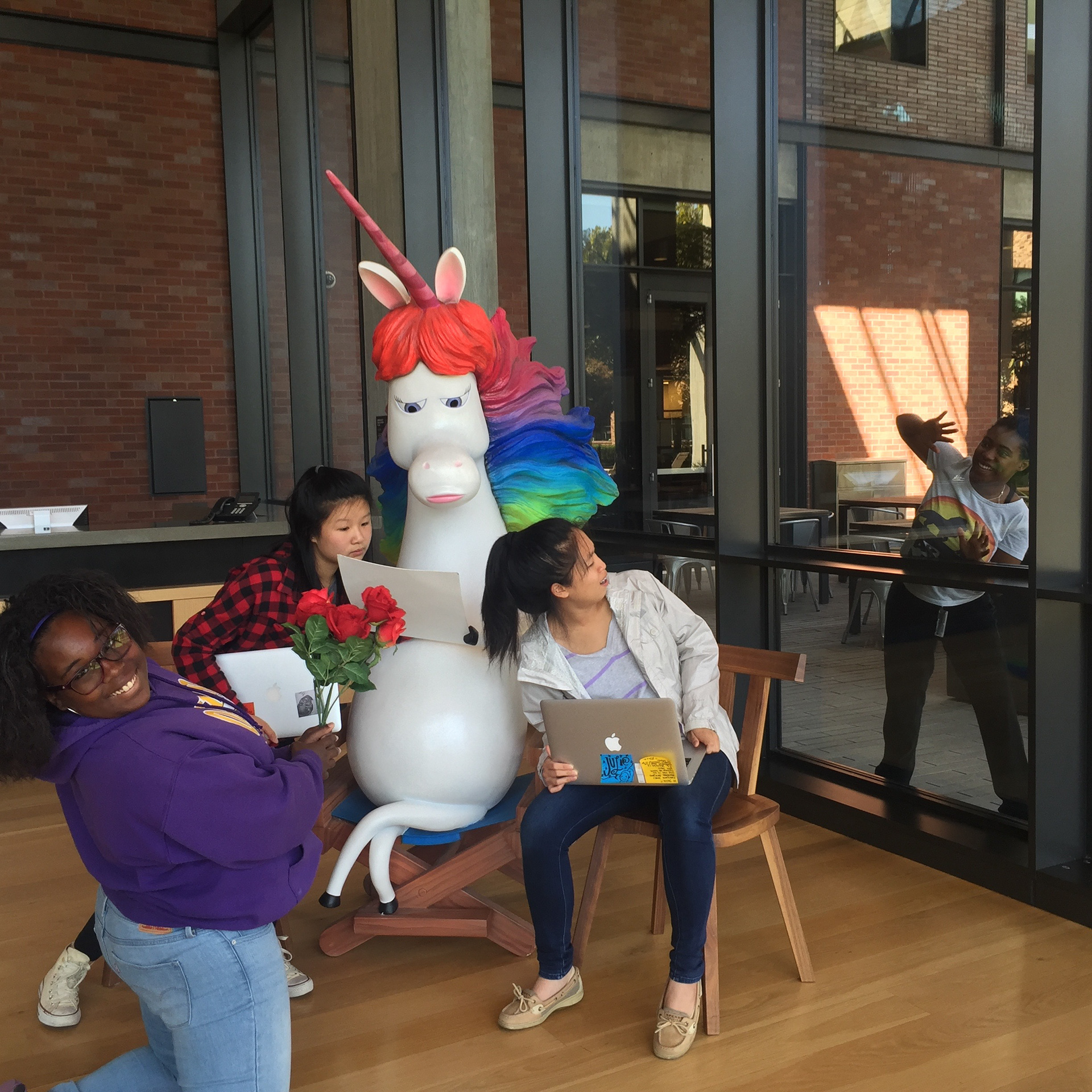 Team Unicorn with Our Mascot
