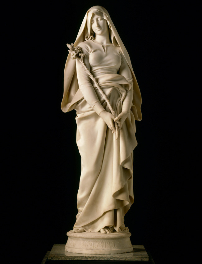 Virgin with a Lily by Eugeune Delaplanche