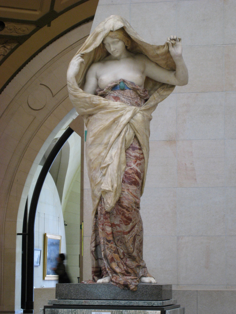 Nature Unveiling herself to Sciene - Ernest Barrias