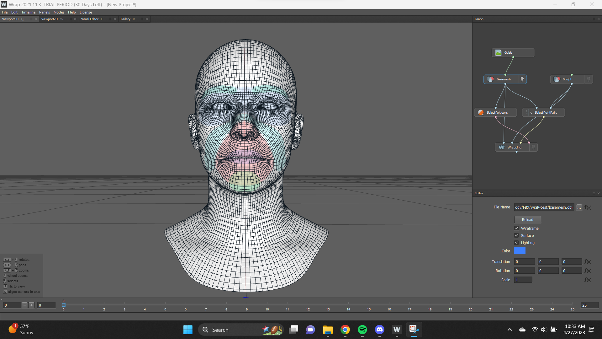 3D Scan Store Free Multi Expression Base Mesh