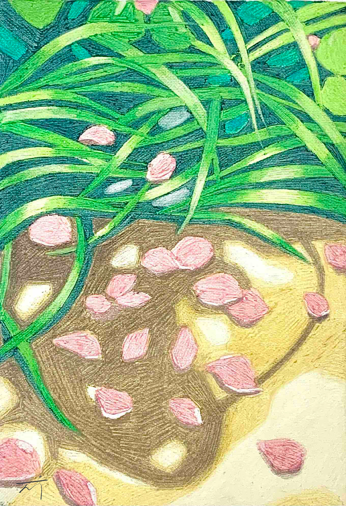 Commission 인사   Oil on canvas. Sold