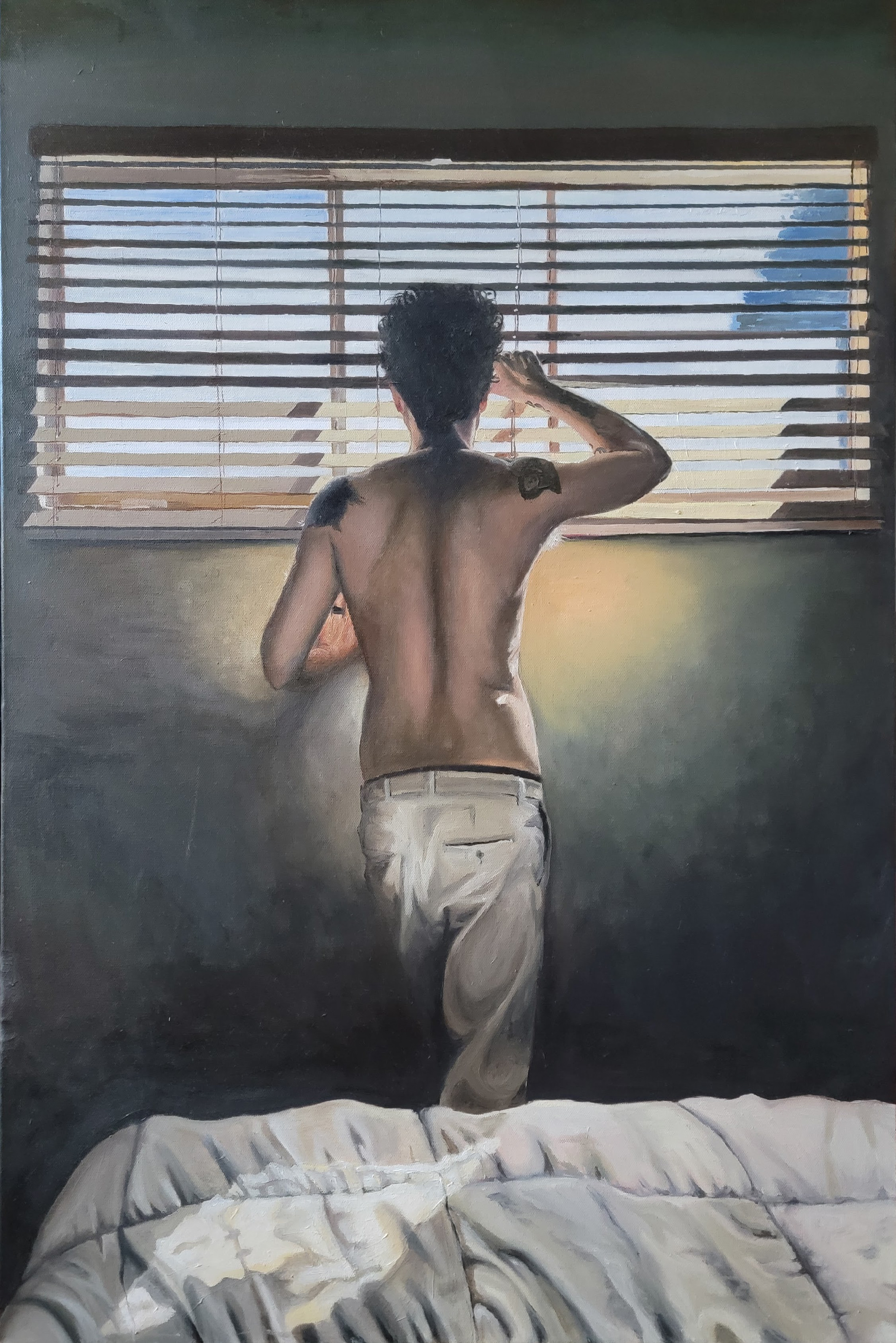 "Neighborhood Watch" 24x36 Oil on Canvas AVAILABLE