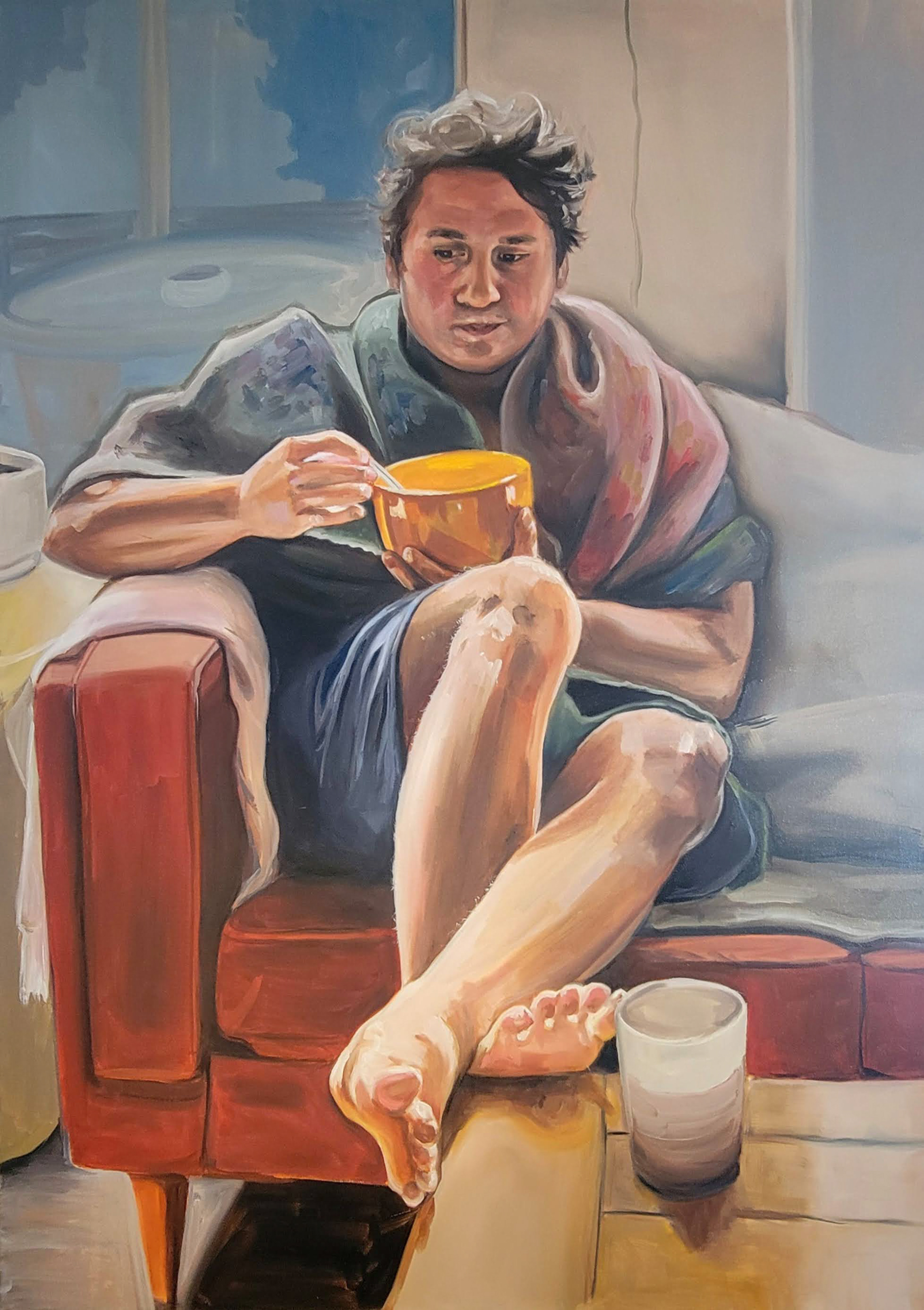"Breakfast At Home" 30x40 Oil On Canvas AVAILABLE
