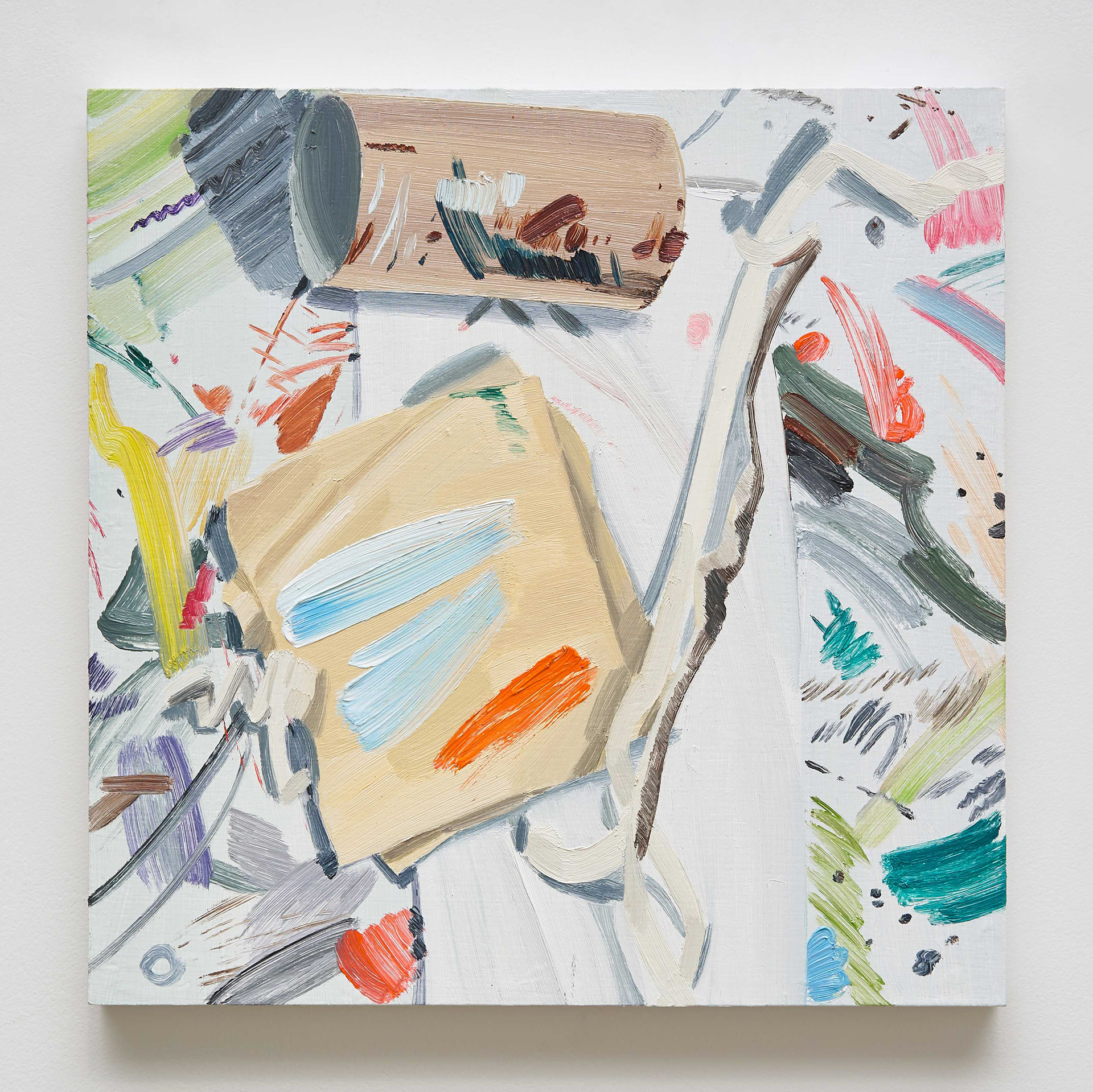 꼬리 무는 그림(작품31), 2020, oil on panel, 32x32cm