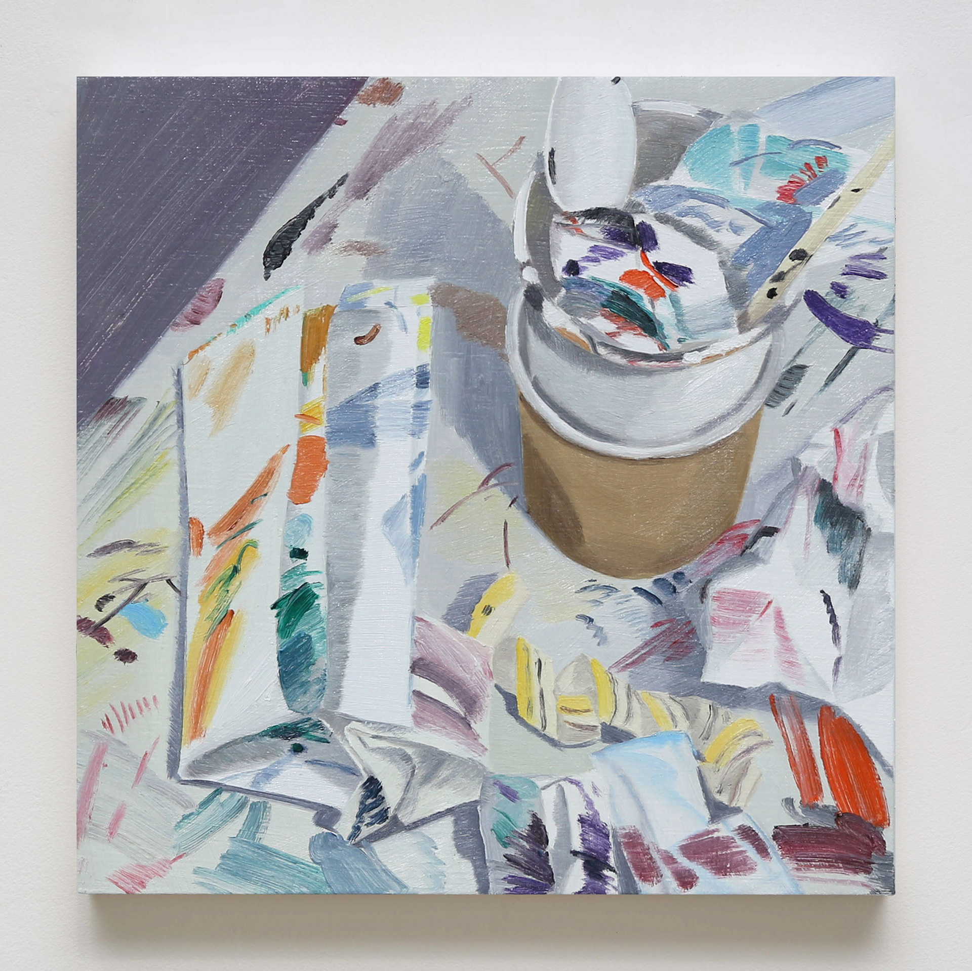 꼬리 무는 그림(작품21), 2020, oil on panel, 32x32cm