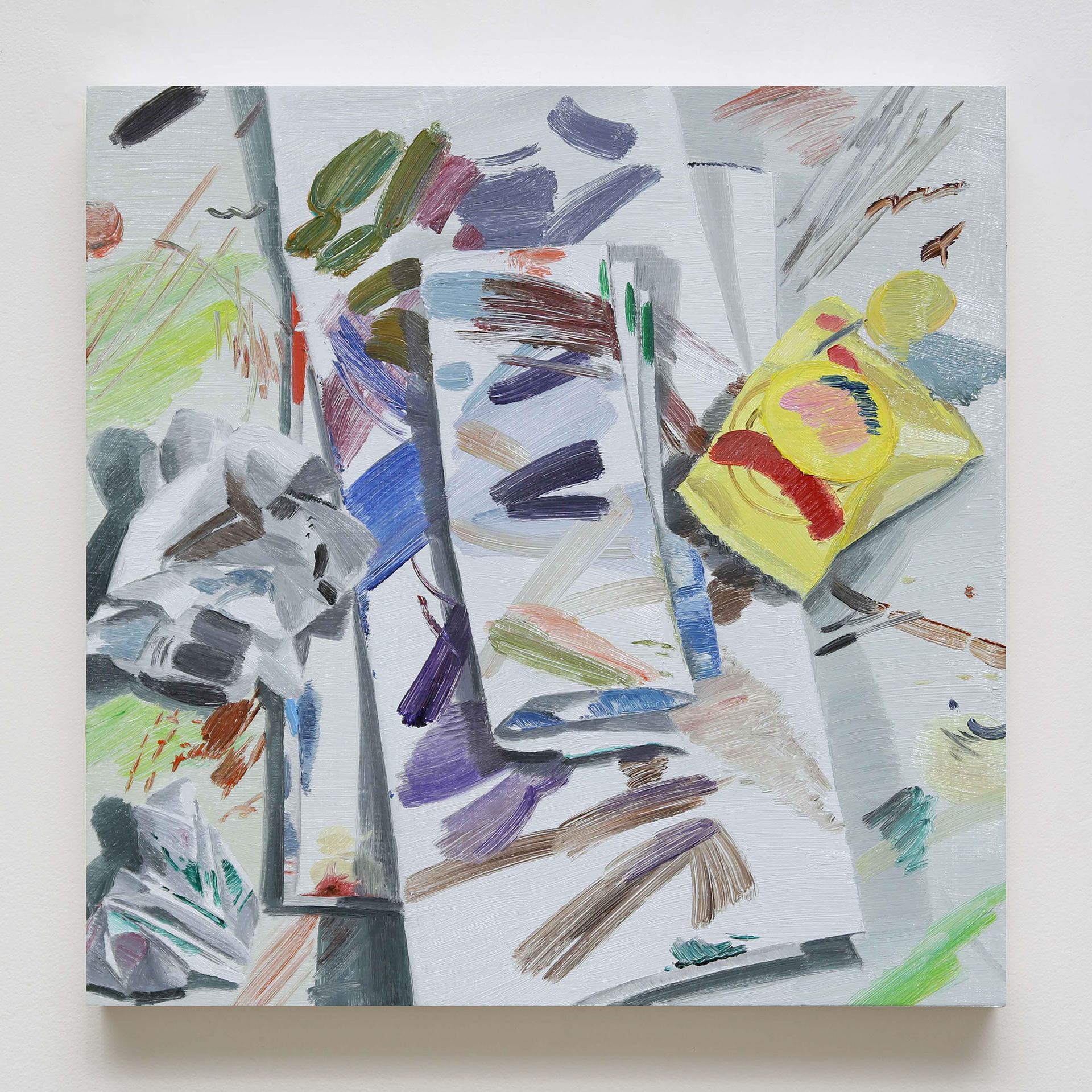 꼬리 무는 그림(작품23), 2020, oil on panel, 32x32cm