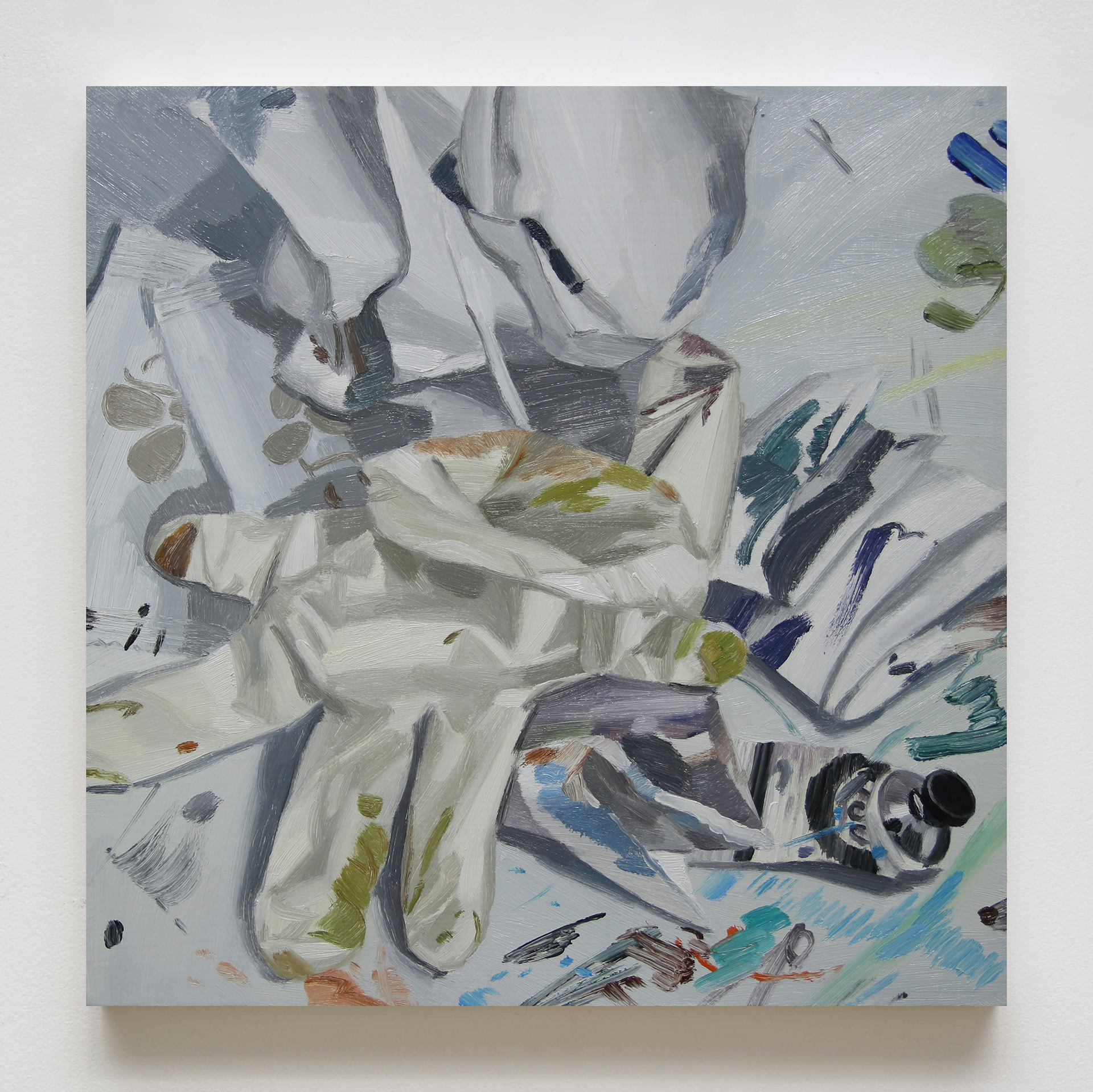 꼬리 무는 그림(작품6), 2020, oil on panel, 32x32cm