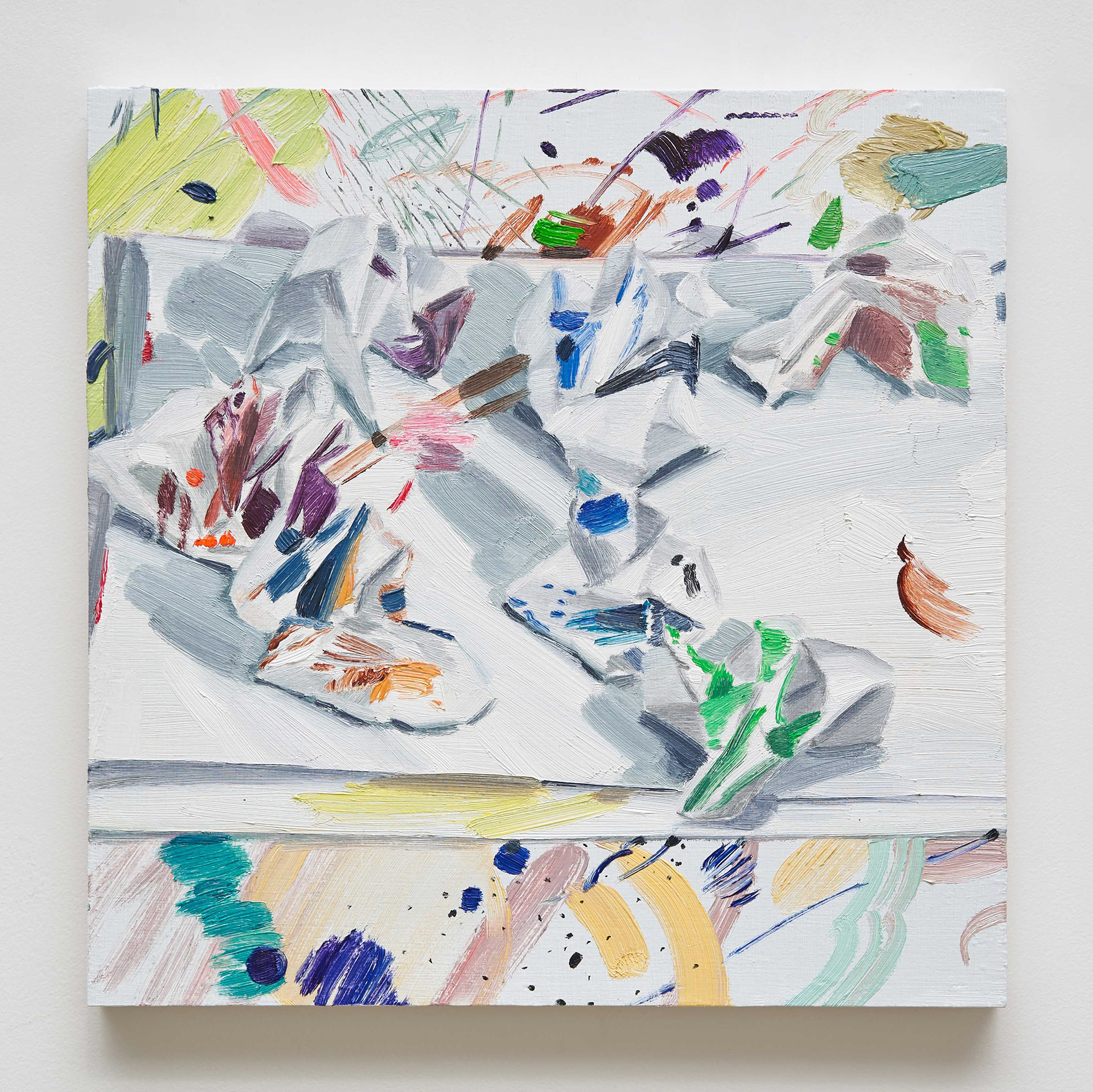 꼬리 무는 그림(작품47), 2020, oil on panel, 32x32cm