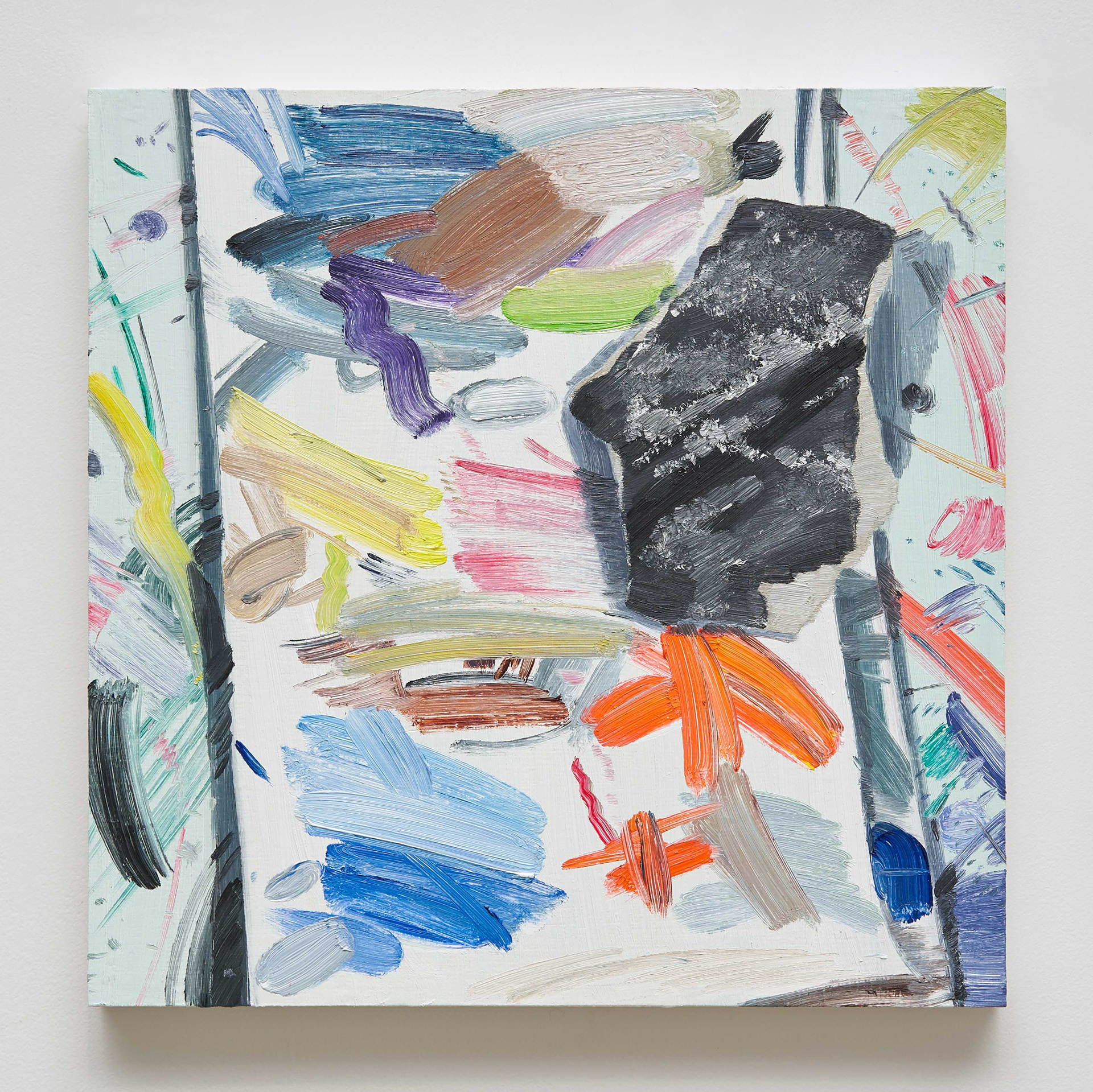 꼬리 무는 그림(작품29), 2020, oil on panel, 32x32cm