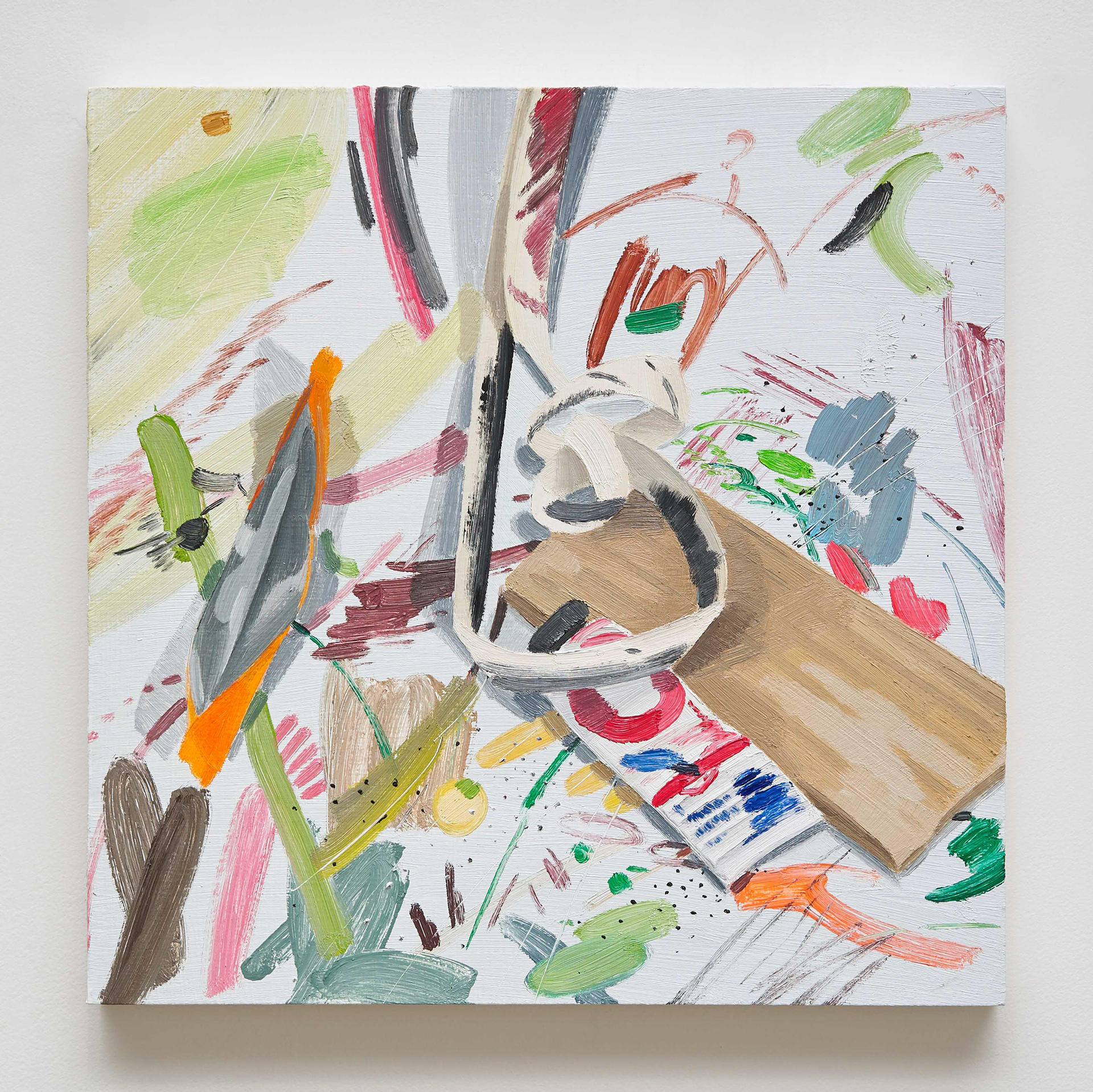 꼬리 무는 그림(작품36), 2020, oil on panel, 32x32cm