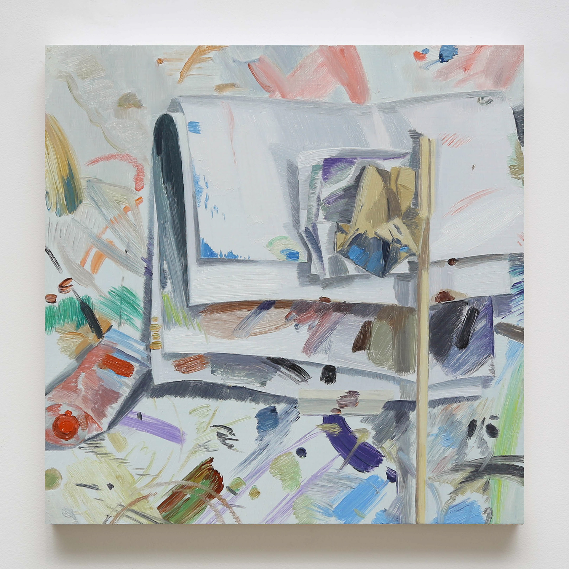 꼬리 무는 그림(작품20), 2020, oil on panel, 32x32cm