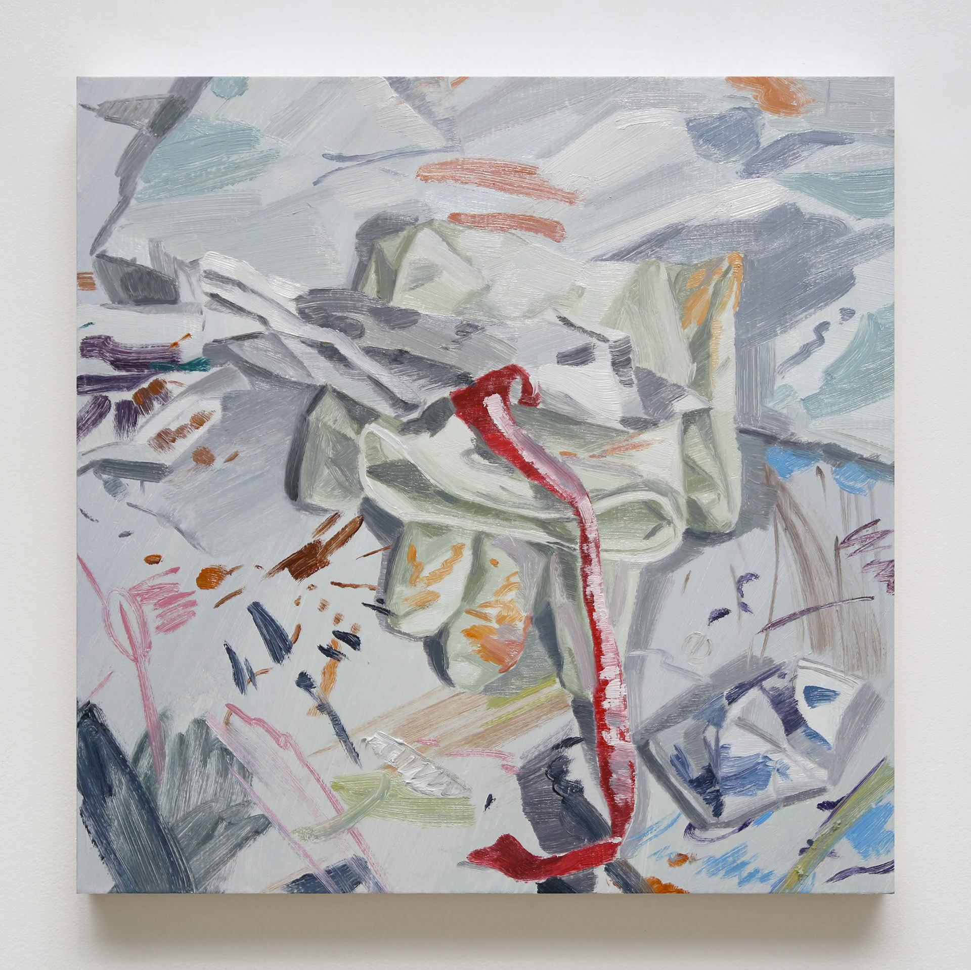 꼬리 무는 그림(작품14), 2020, oil on panel, 32x32cm
