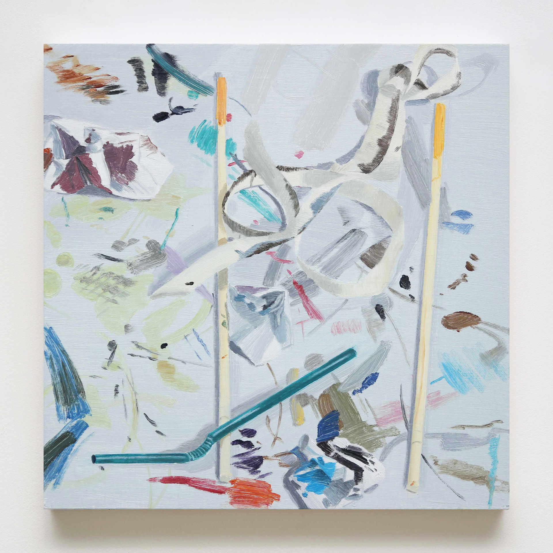 꼬리 무는 그림(작품16), 2020, oil on panel, 32x32cm