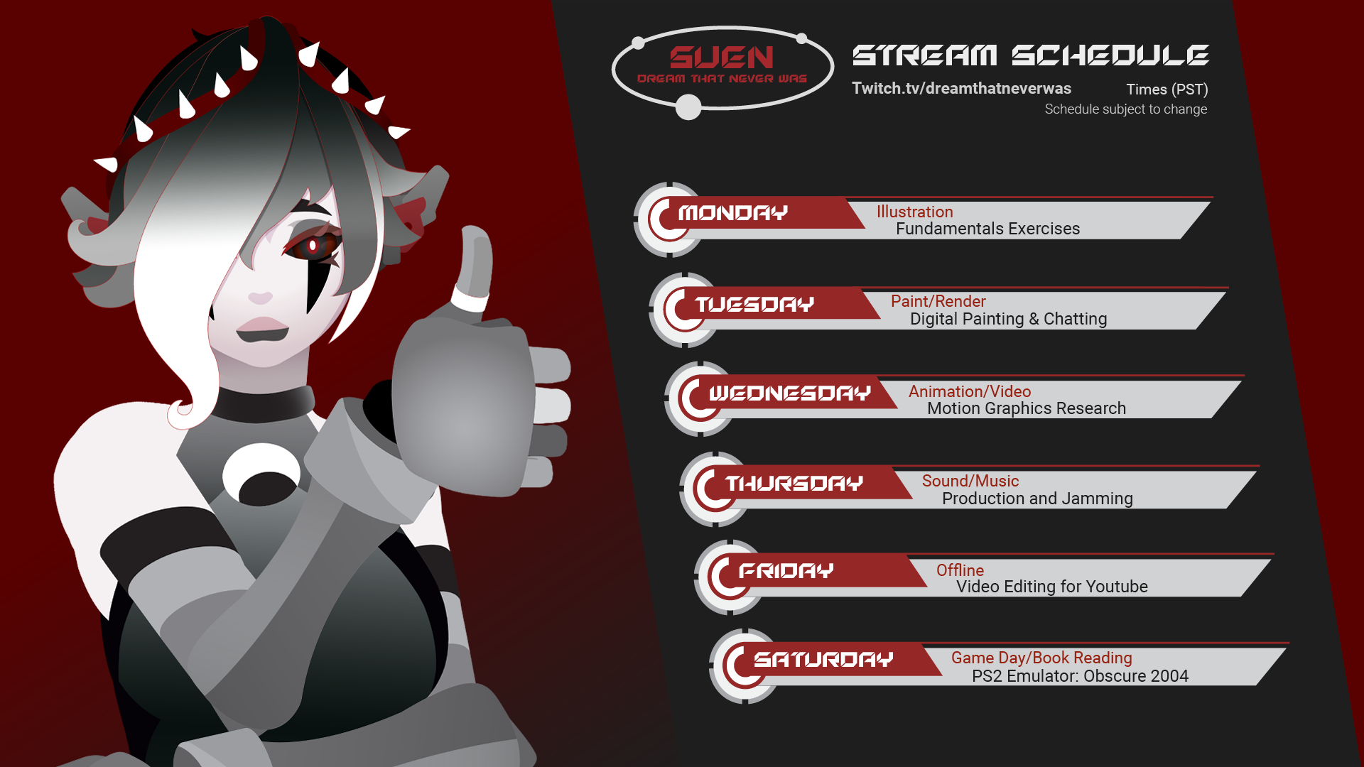 Twitter Schedule