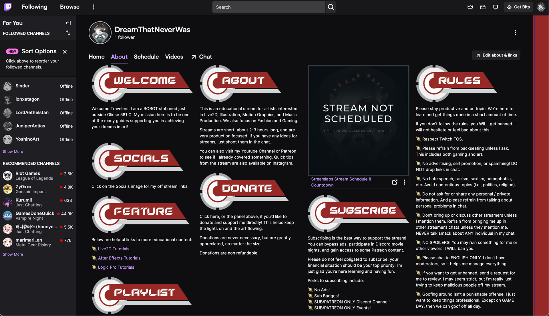 Twitch Rules