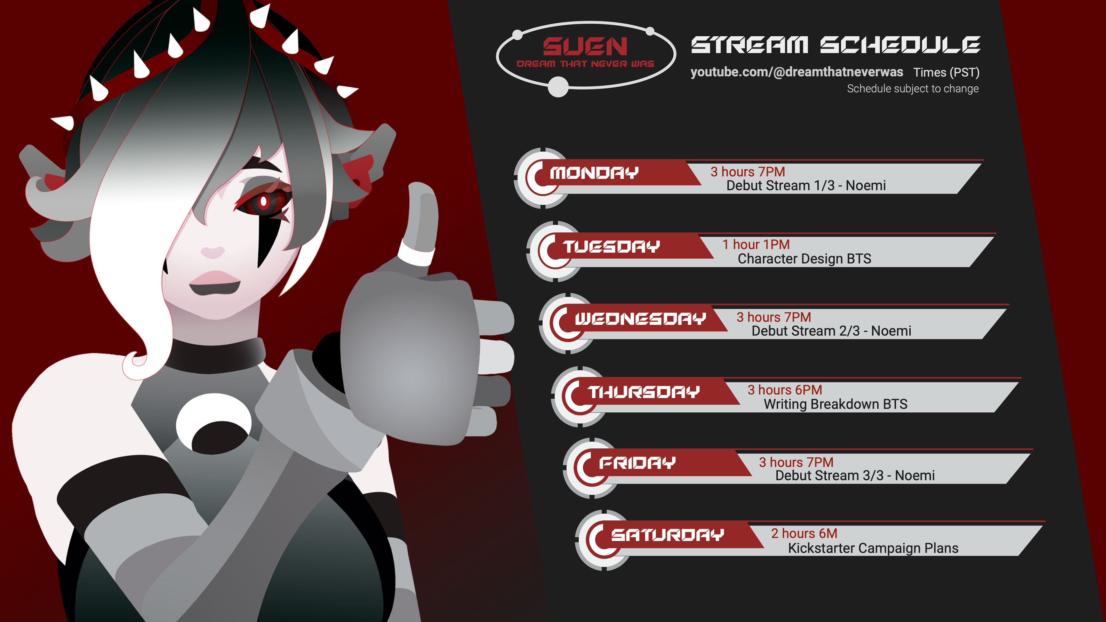 Stream Schedule