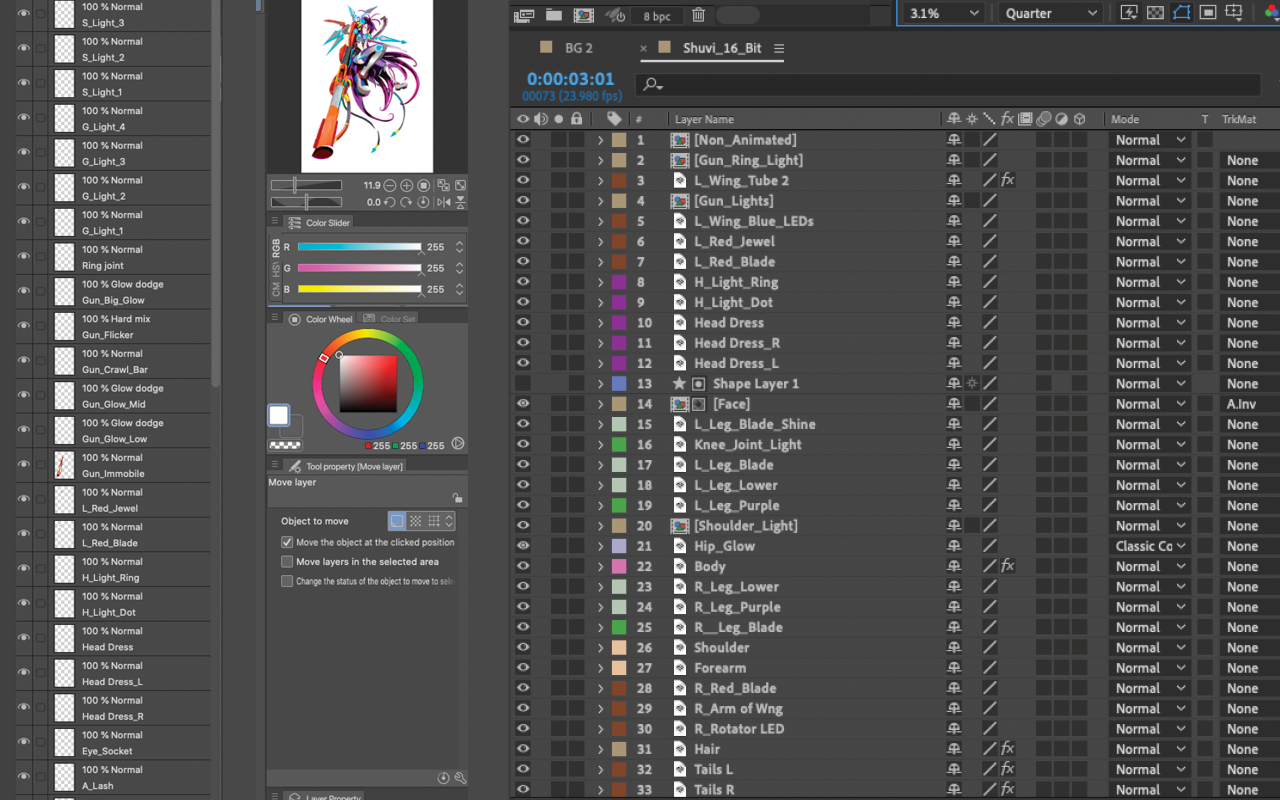 Organized & Named Layers