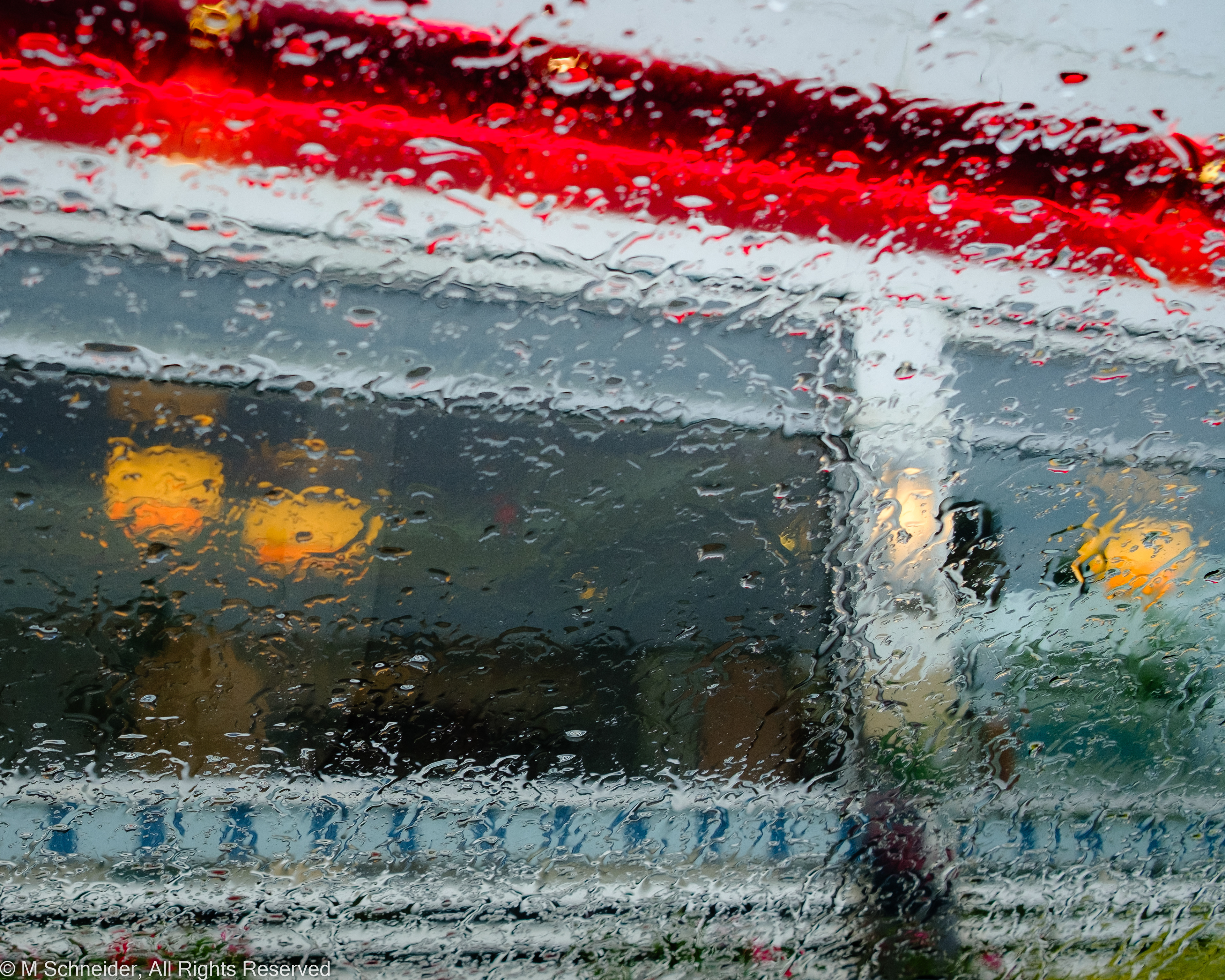 Diner in the rain