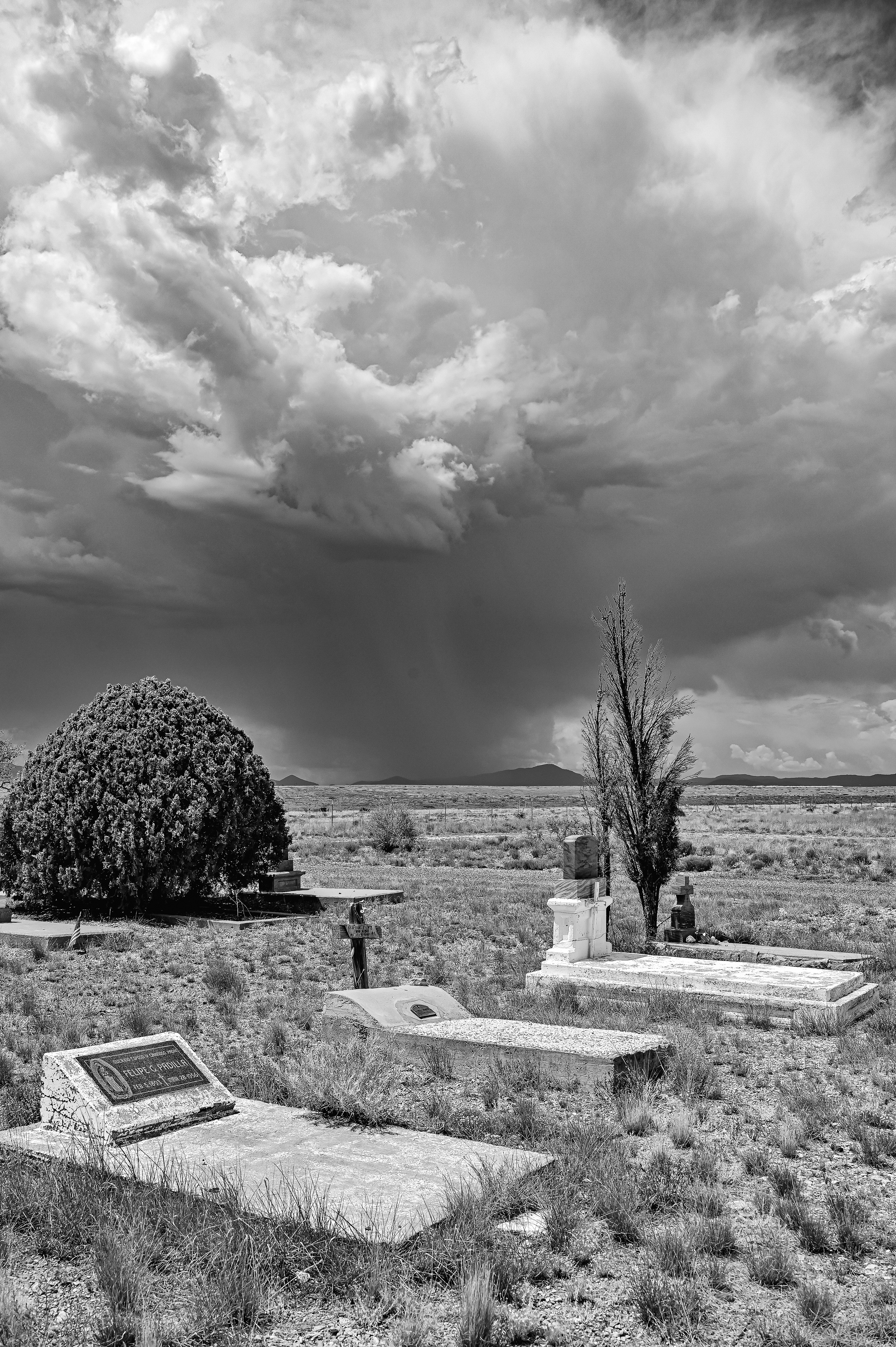 Ominous Weather, Hurley Cemetery, New Mexico