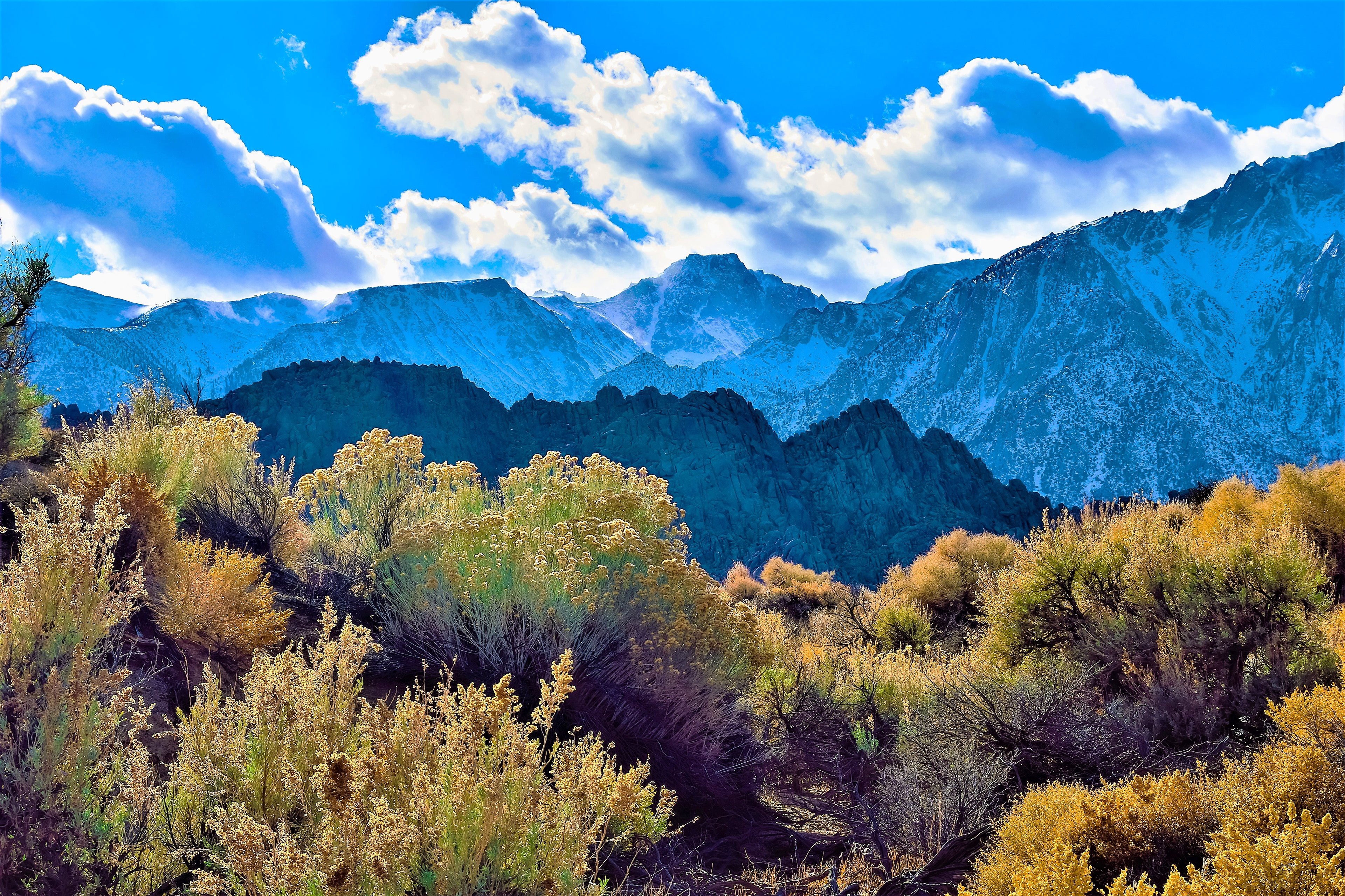 Sierra Nevada Mountains from the Alabama Hills, California