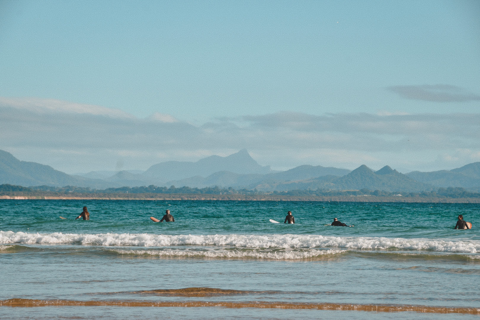 Quiet morning of surf at Wategoes