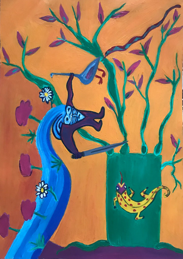 El Pato Jodido (Oil on Canvas)