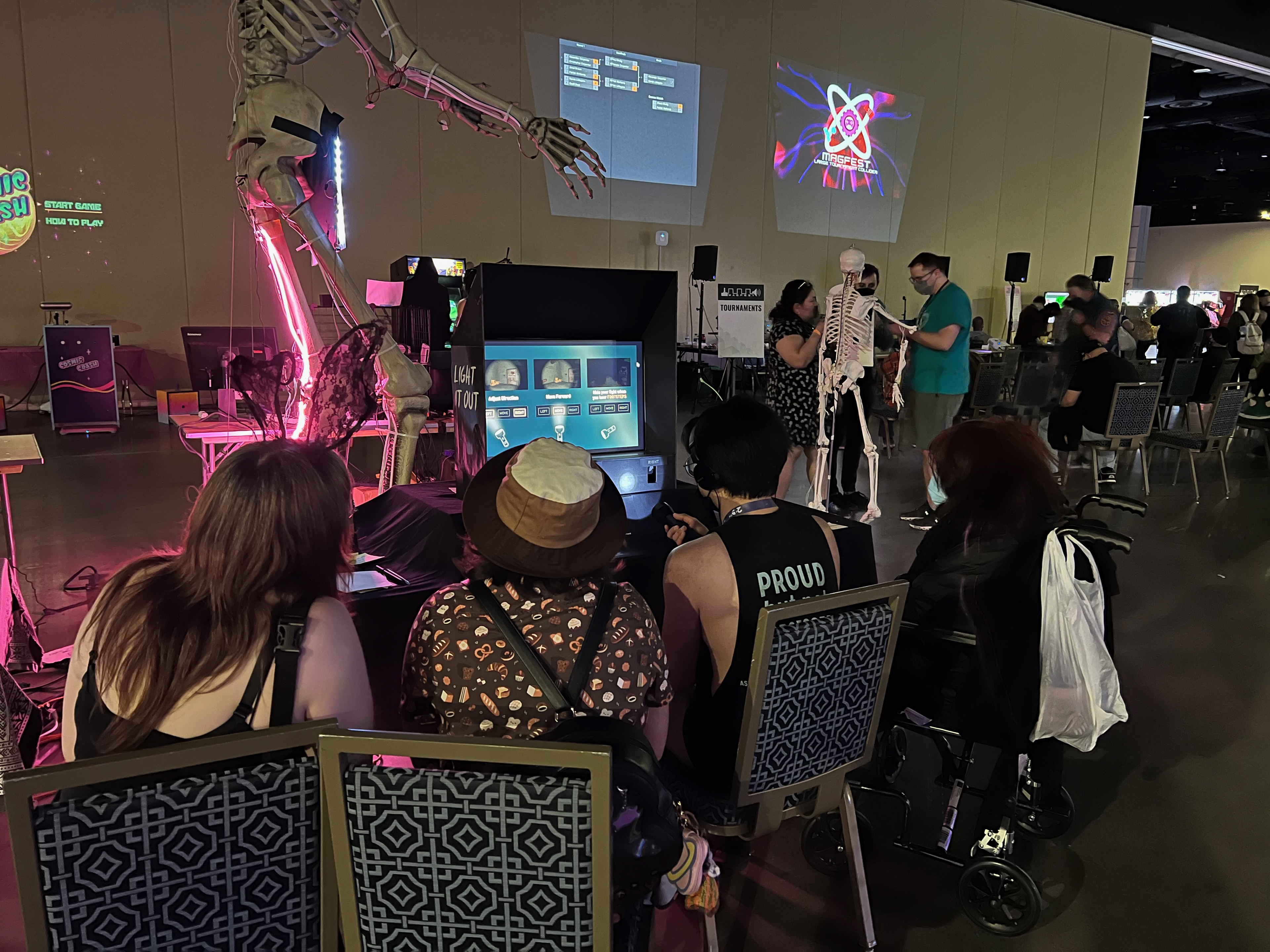 showing our game at MAGFest