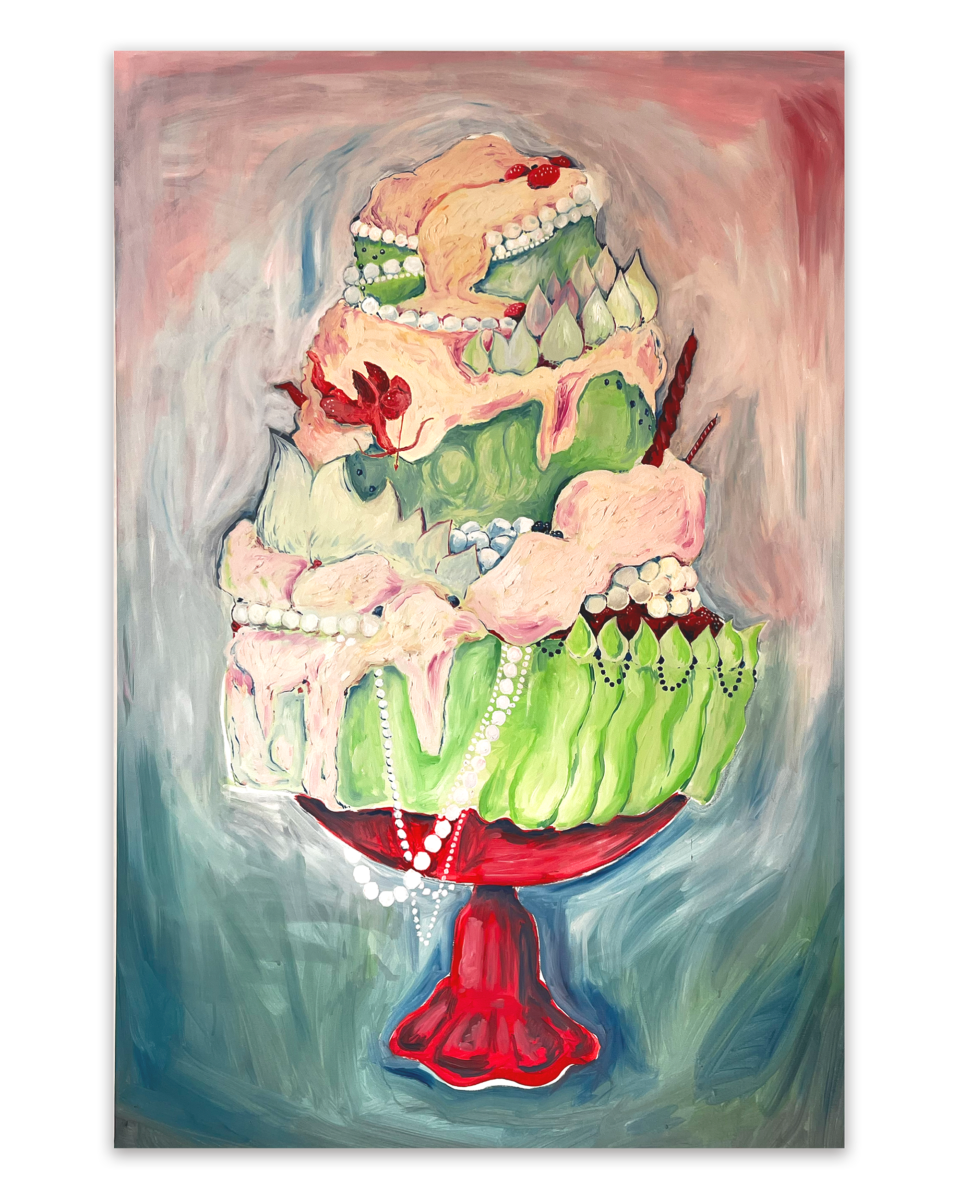 "Torta #8" Óleo sobre tela, 65x100, 2025
