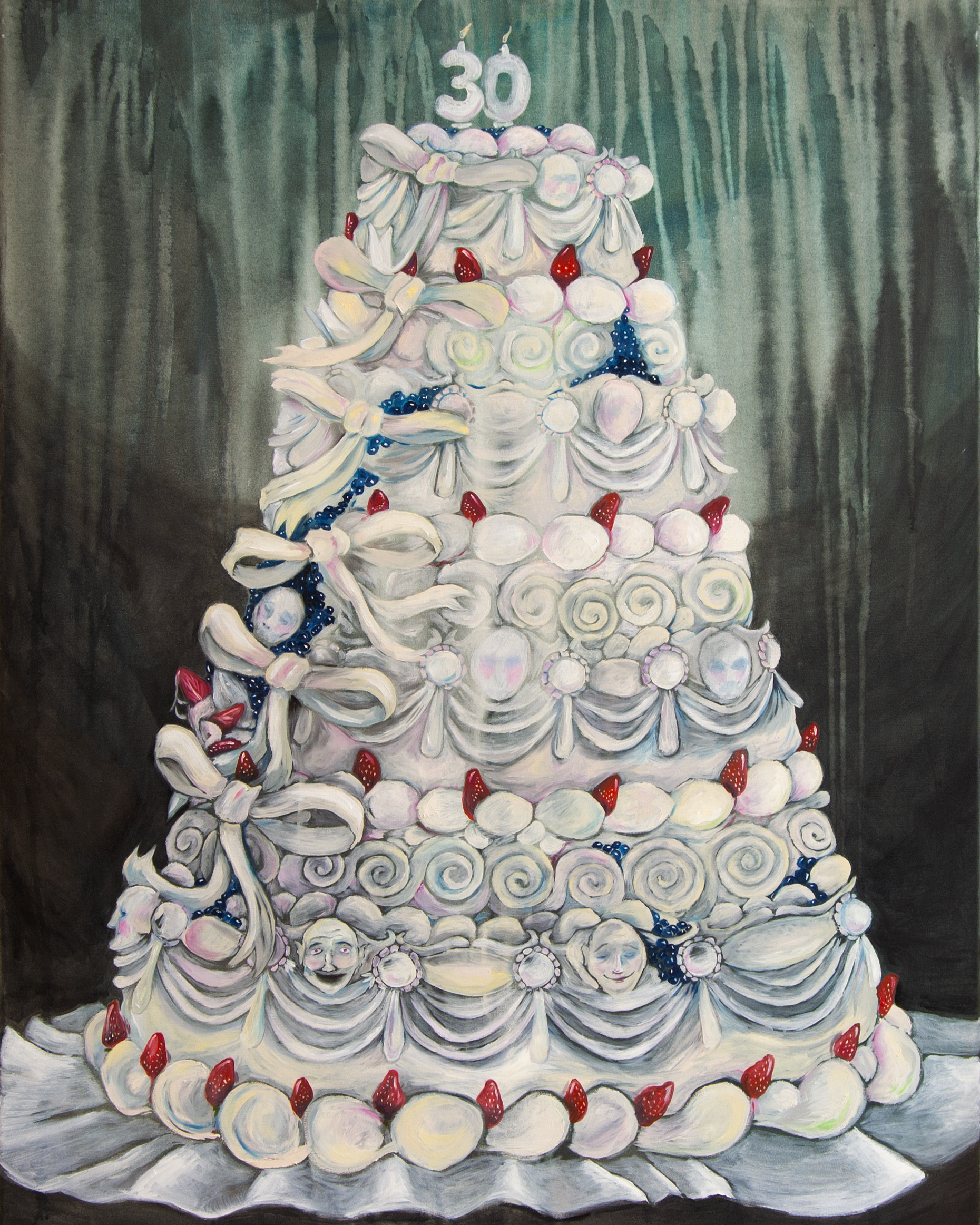 "Torta #18", óleo sobre tela, 90x120, 2026