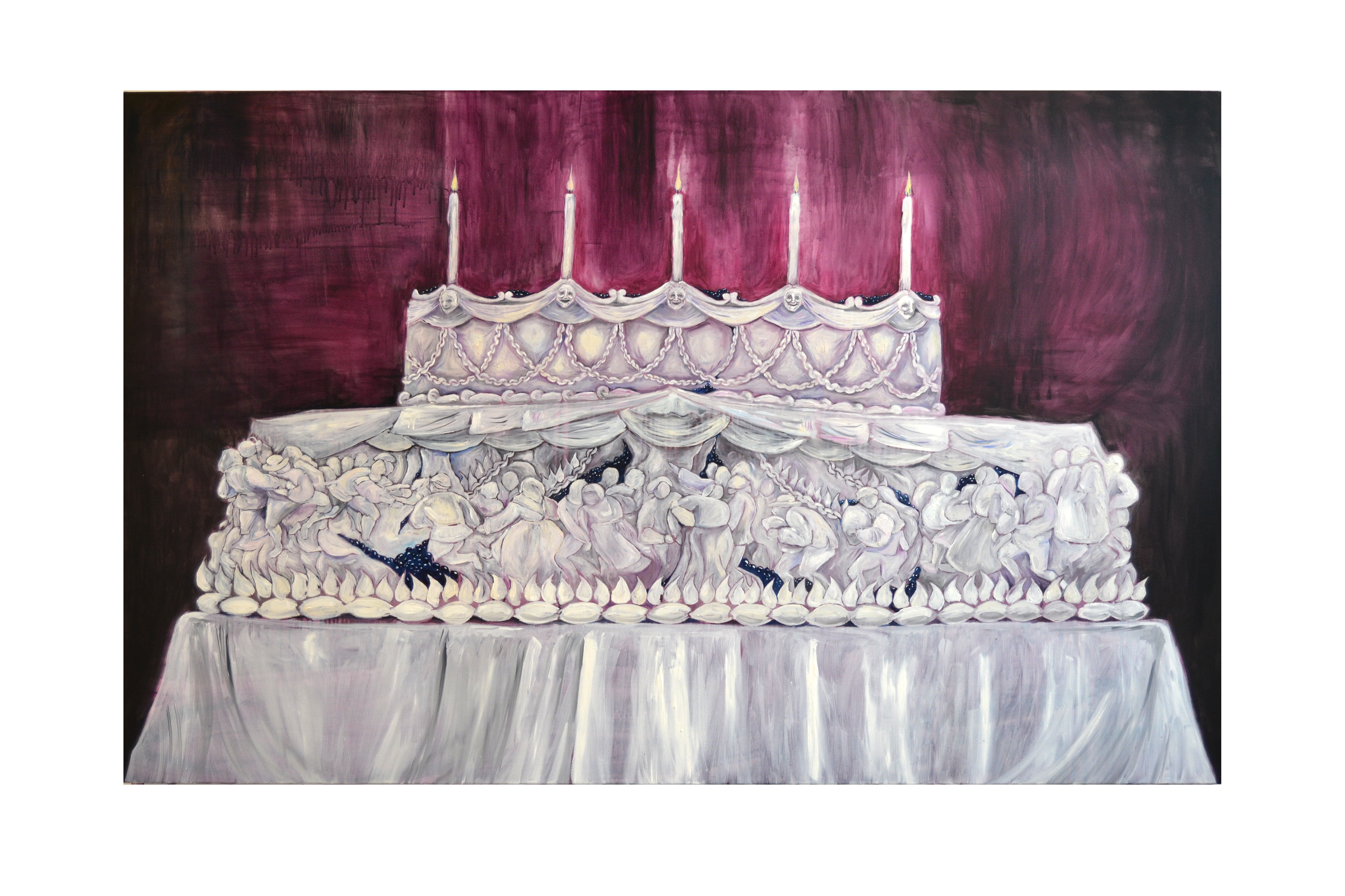 "Torta #21" Óleo sobre tela, 120x190, 2025