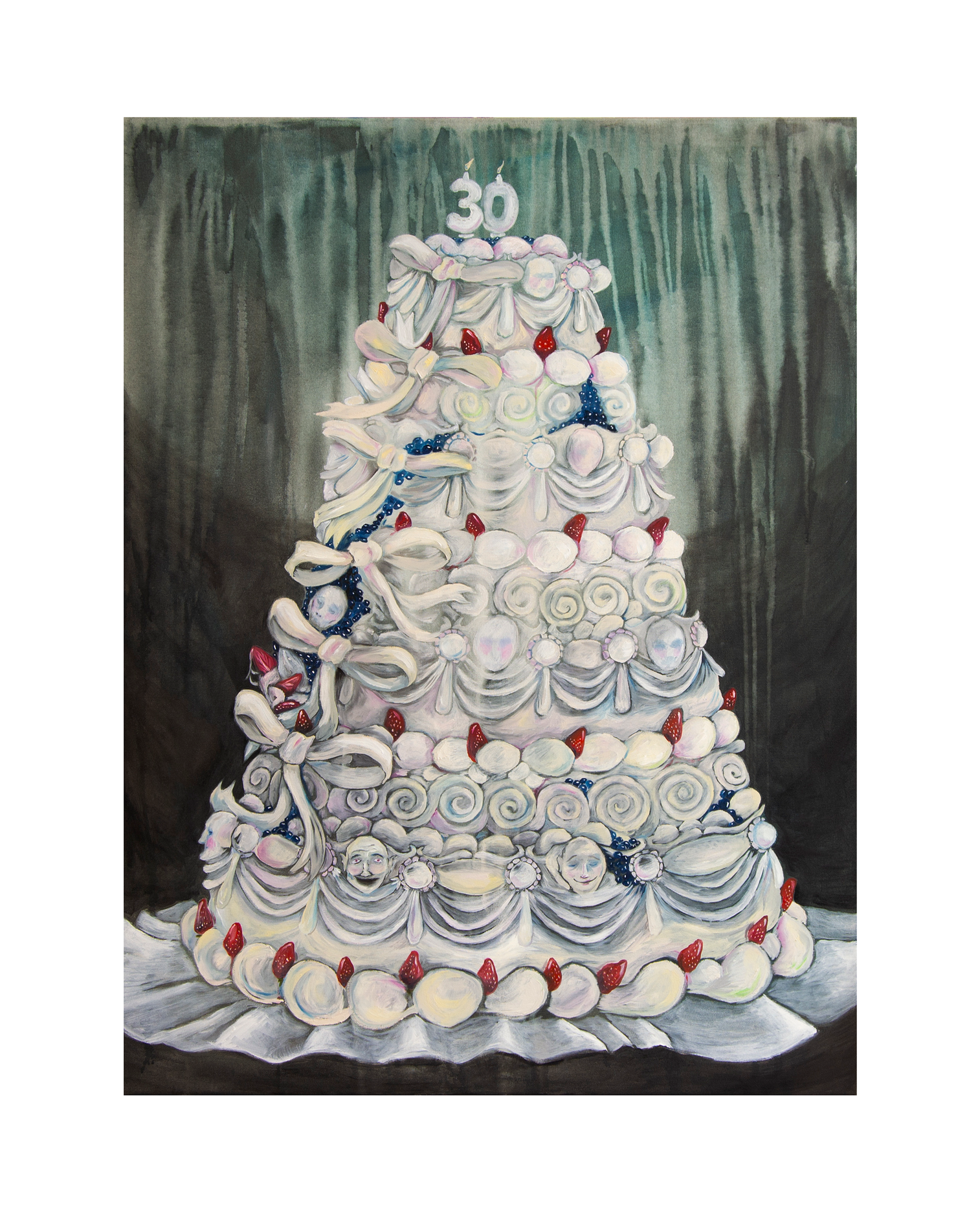 "Torta #24", óleo sobre tela, 90x120