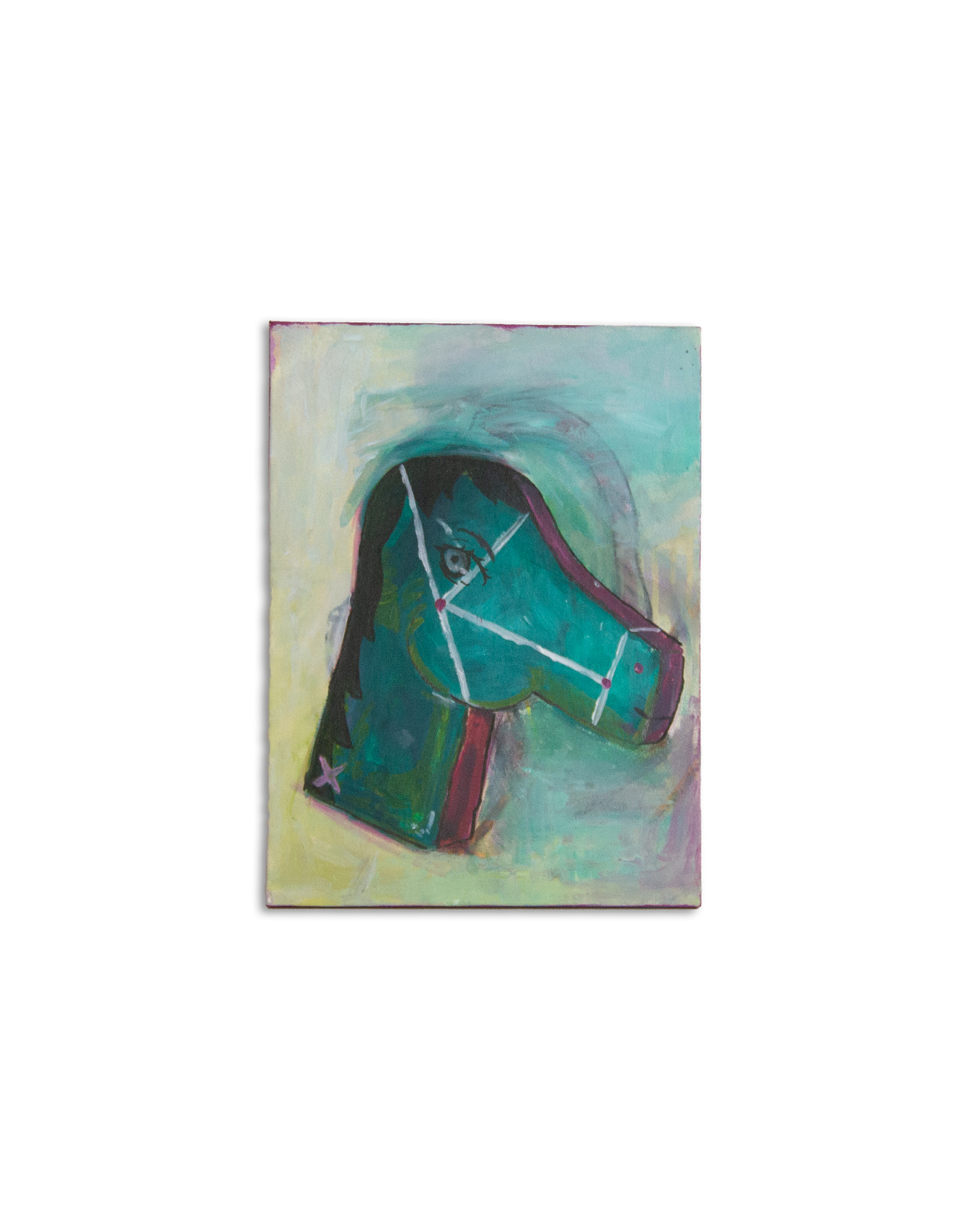 "Cabeça de cavalo" Acrílica sobre tela, 30x40, 2022