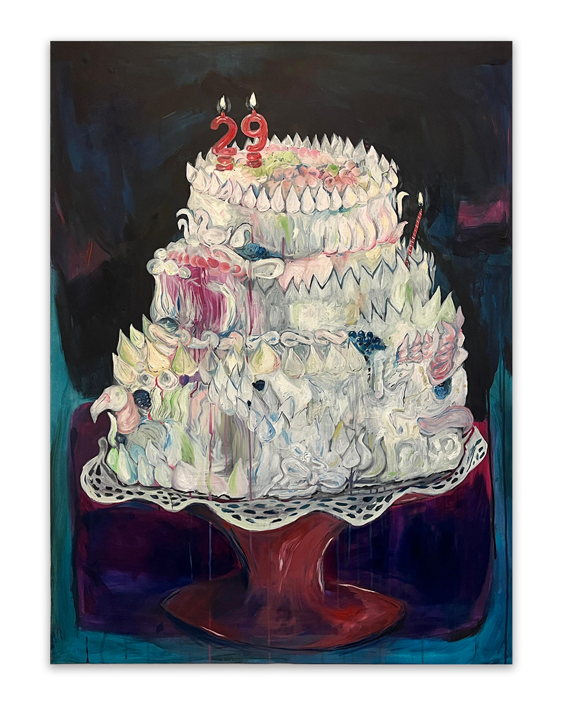 "Torta #2" Óleo sobre tela, 90x120, 2024