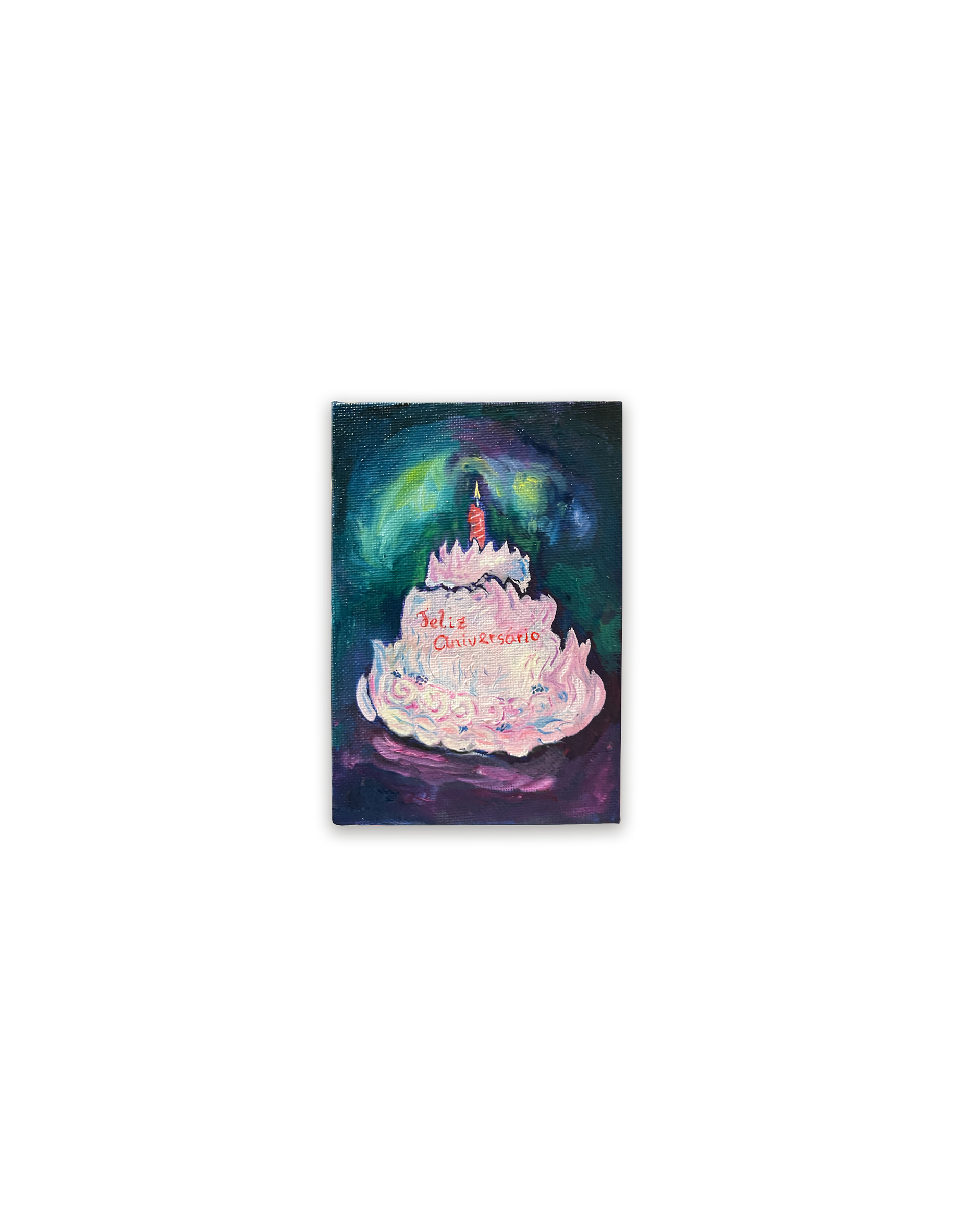 "Torta #9" Óleo sobre tela, 10x15, 2025