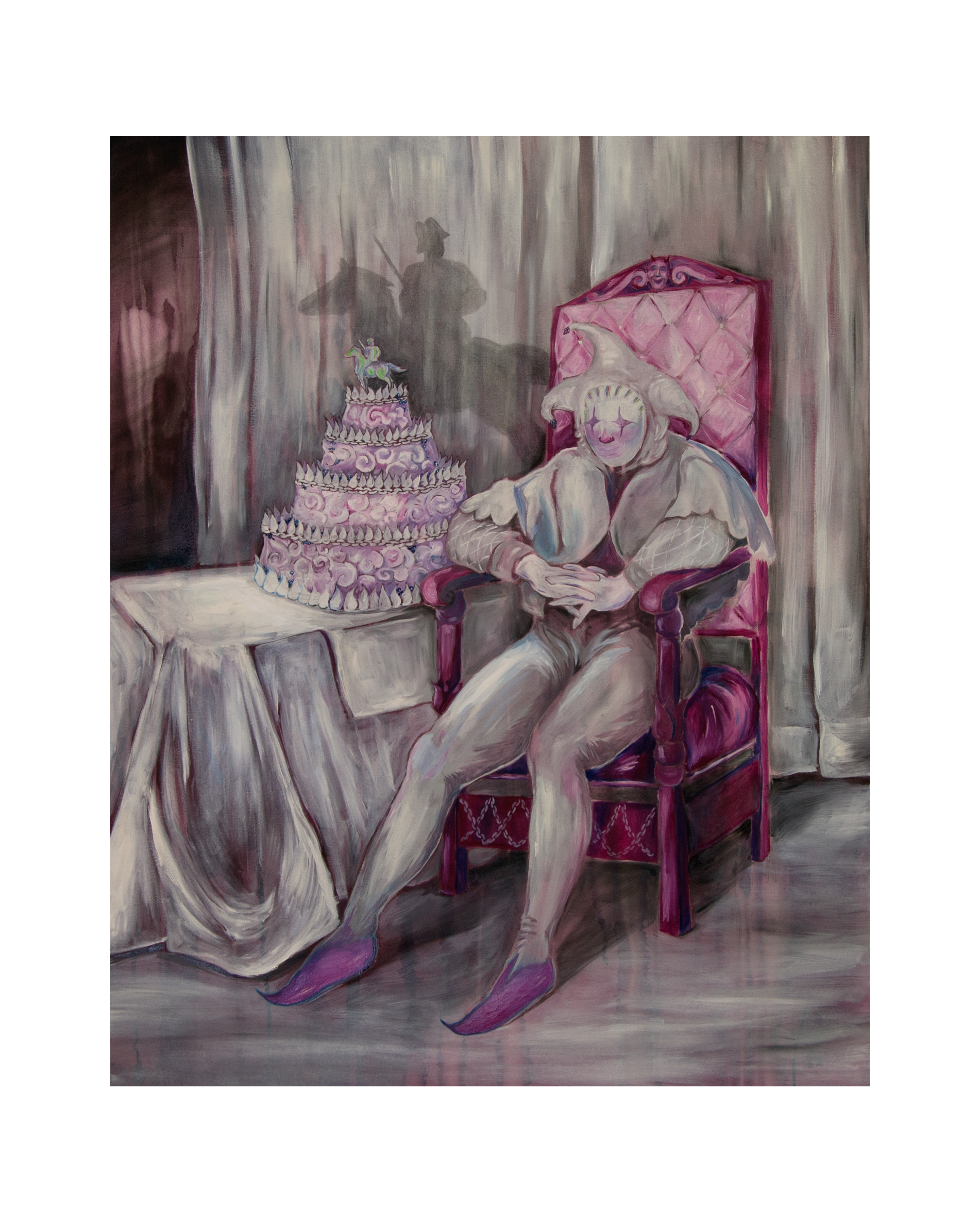 "Palhaço II", óleo sobre tela, 90x120