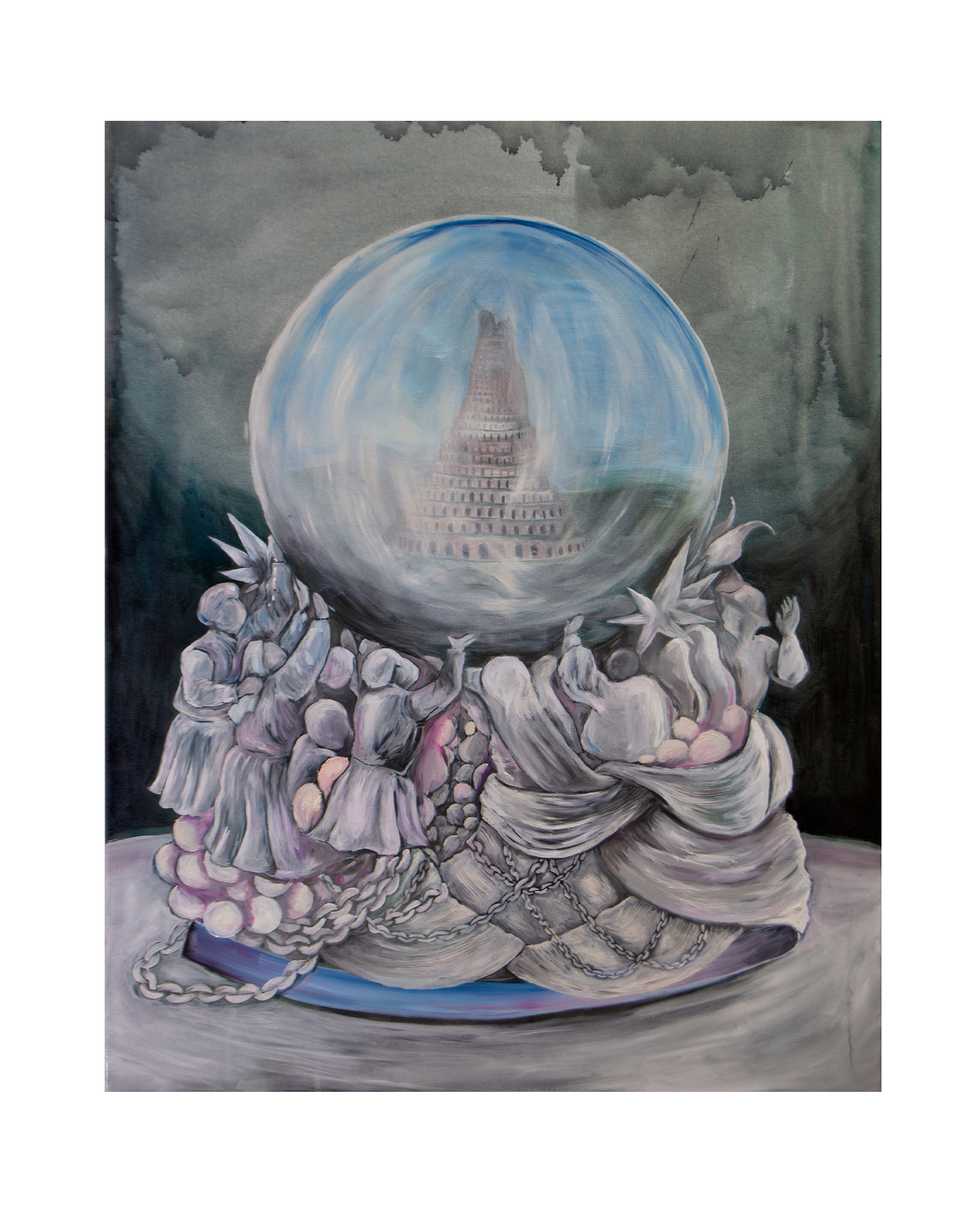 "Globo" Óleo sobre tela, 90x120, 2026