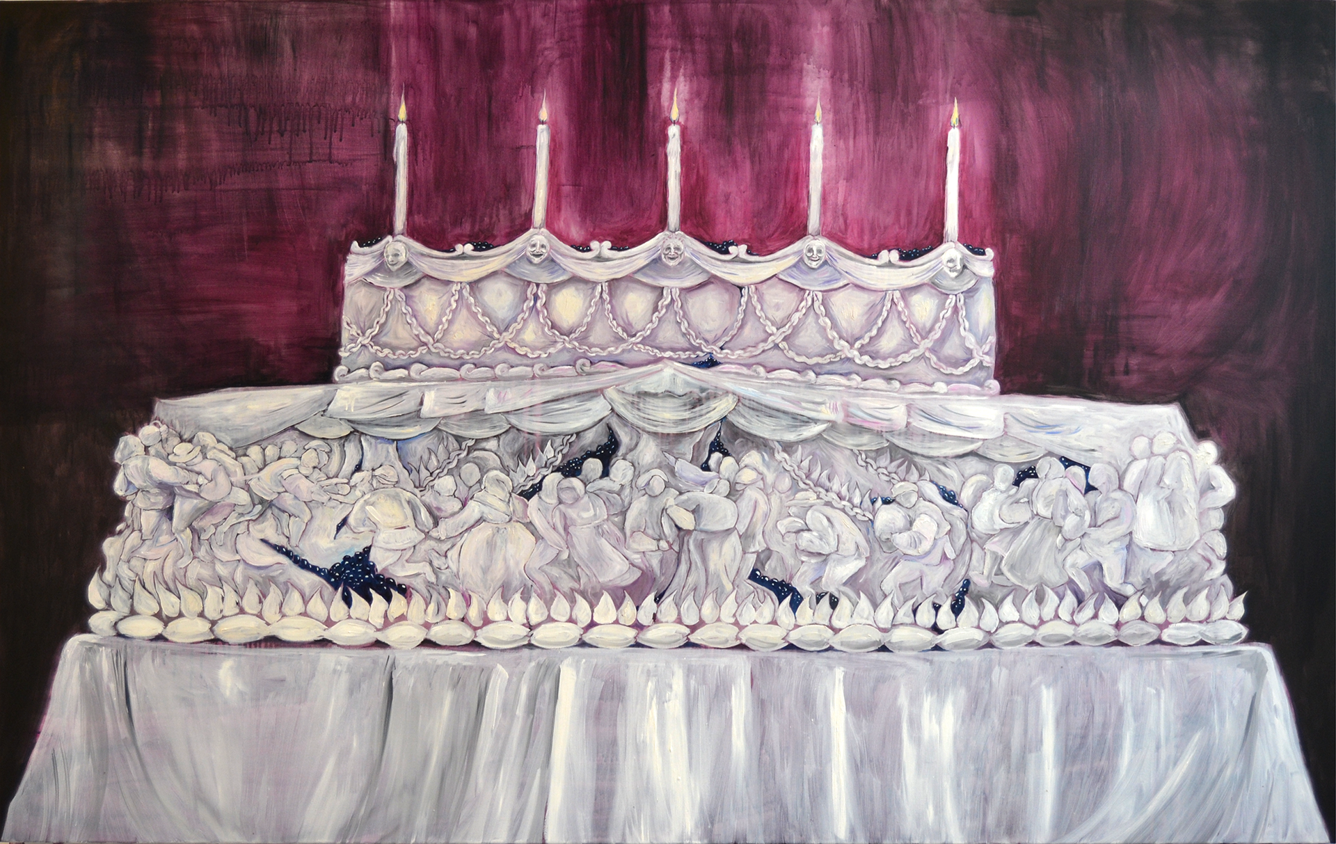 "Torta #17" Óleo sobre tela, 120x190, 2025